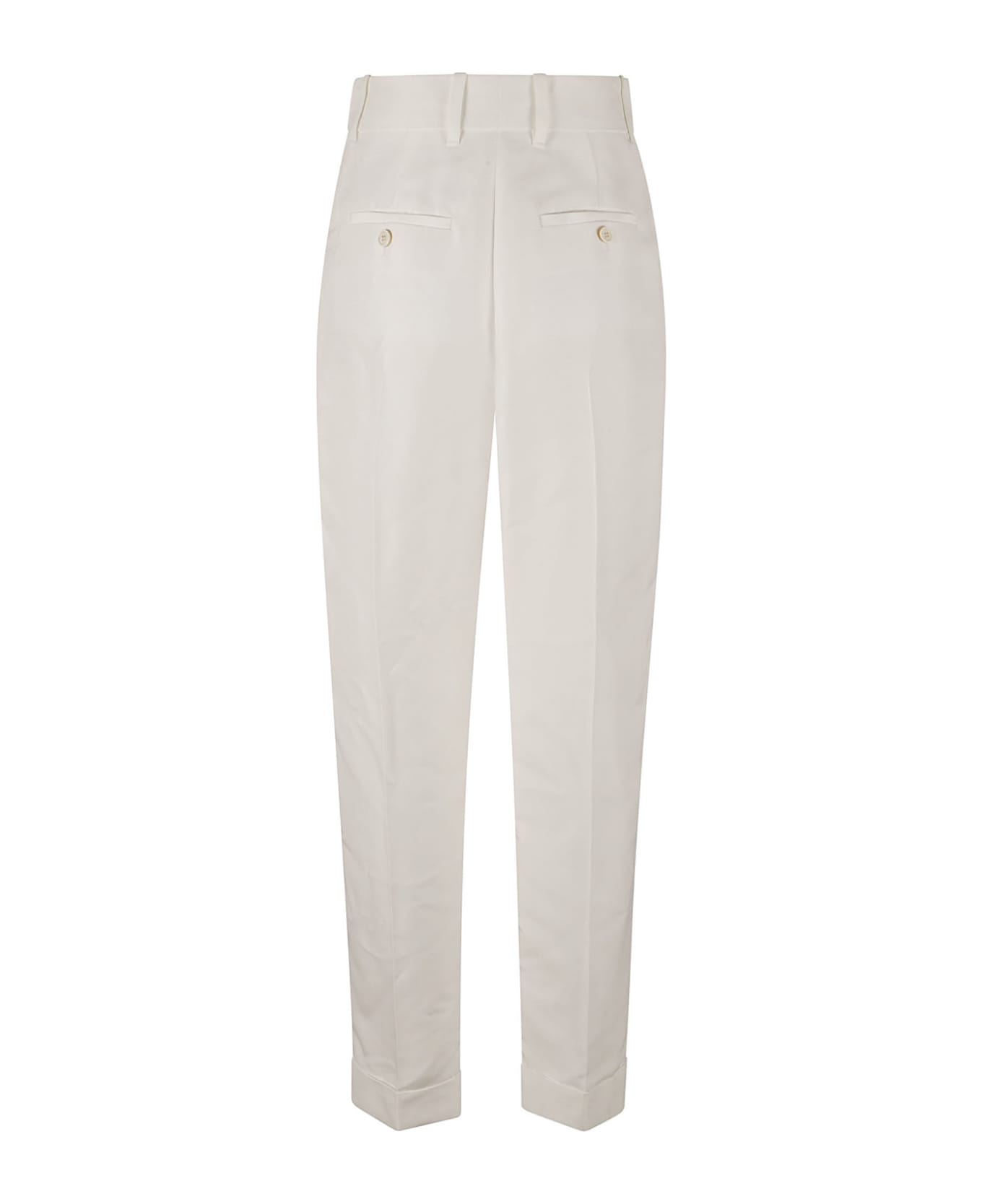 Alexander McQueen Certified Cady Trousers - Optical White ボトムス