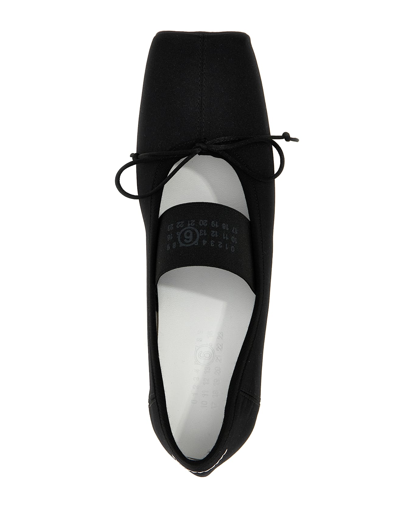 MM6 Maison Margiela Anatomic Ballet Flats - BLACK