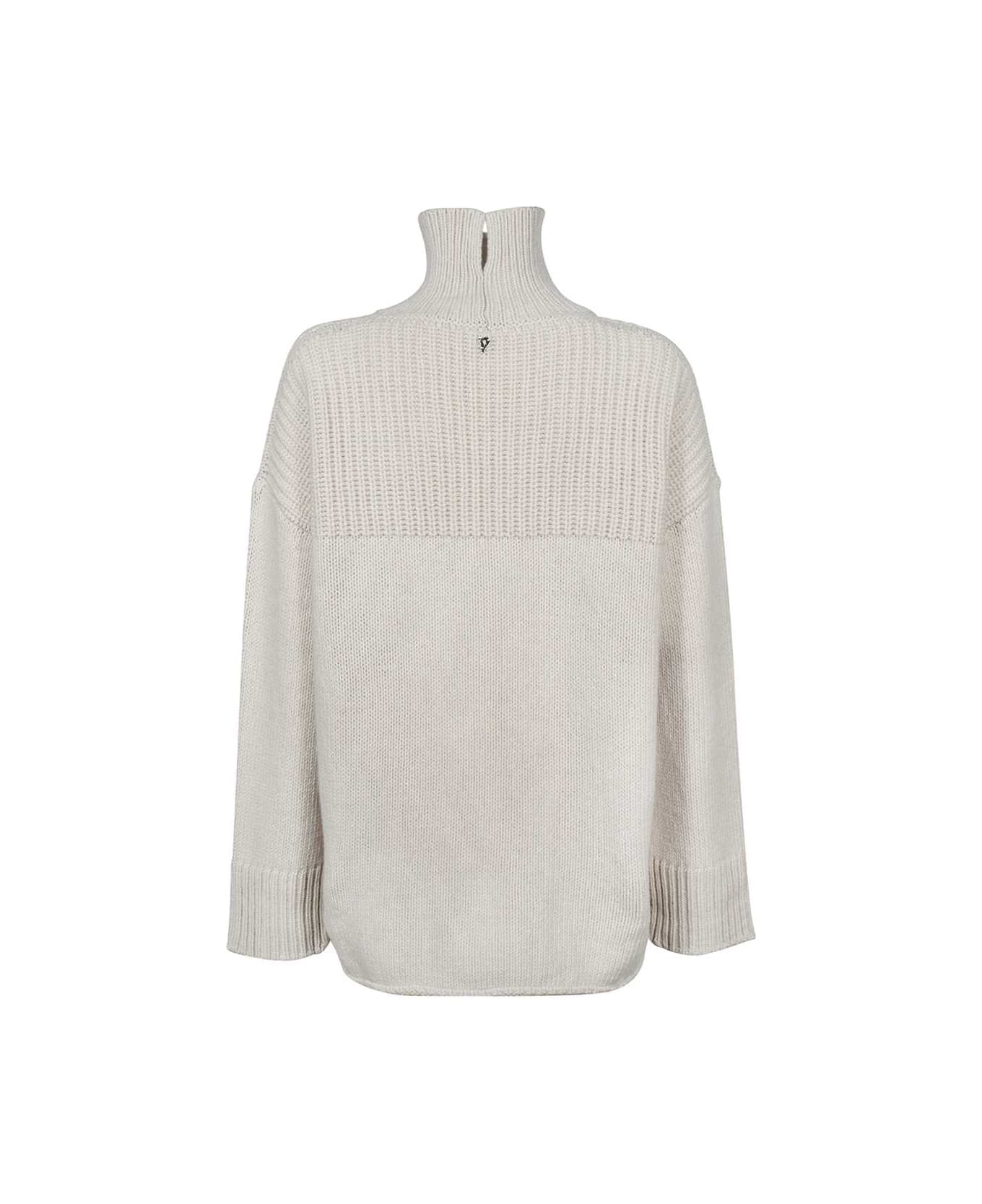 Dondup Wool And Cashmere Sweater - White