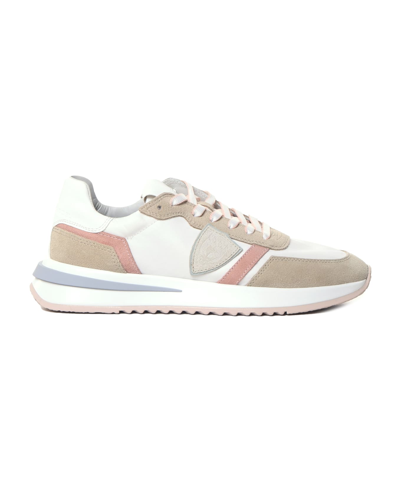 Philippe Model Fabric Sneakers - Mondial pop_blanc sable