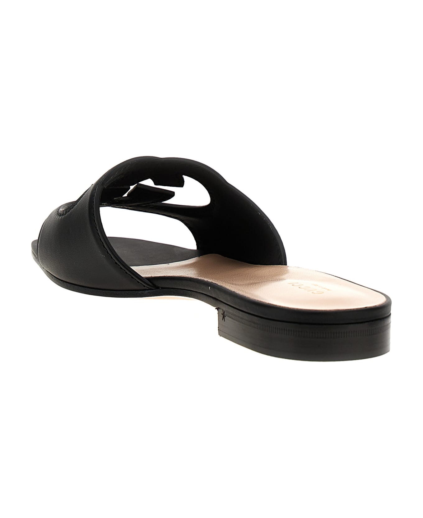 Gucci 'incrocio Gg' Sandals - Black