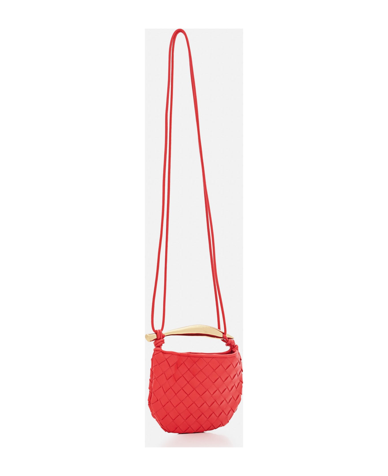 Bottega Veneta Mini Sardine Leather Shoulder Bag - Red