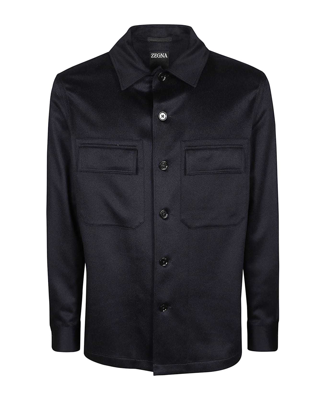 Zegna Oasi Cashmere Overshirt - G Blu Navy