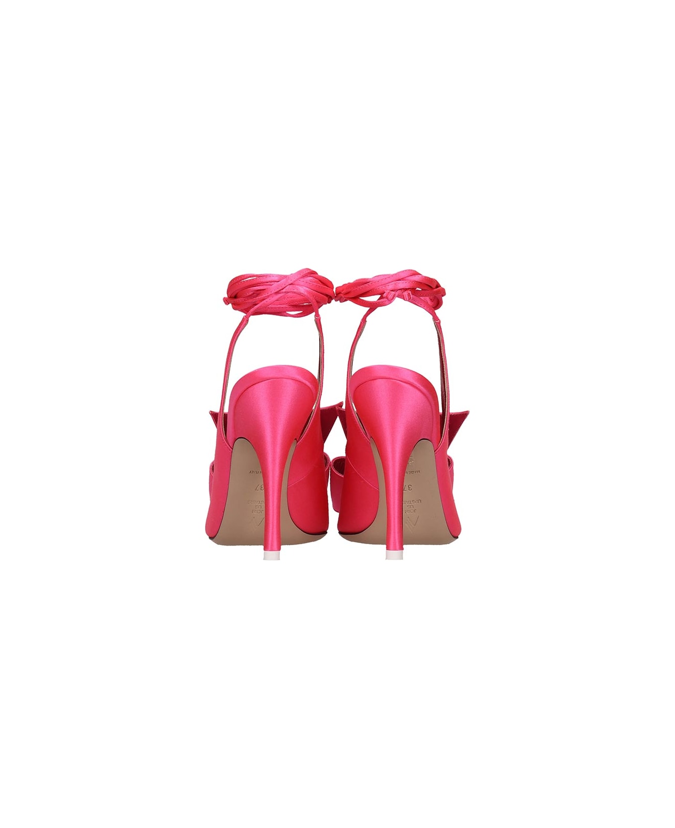 The Attico Slingback Pumps In Rose-pink Tech/synthetic - rose-pink