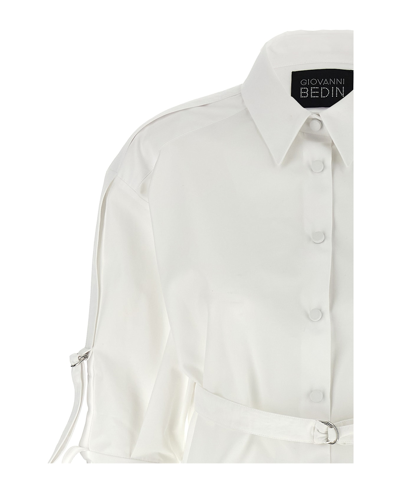 Giovanni Bedin Cropped Shirt - White