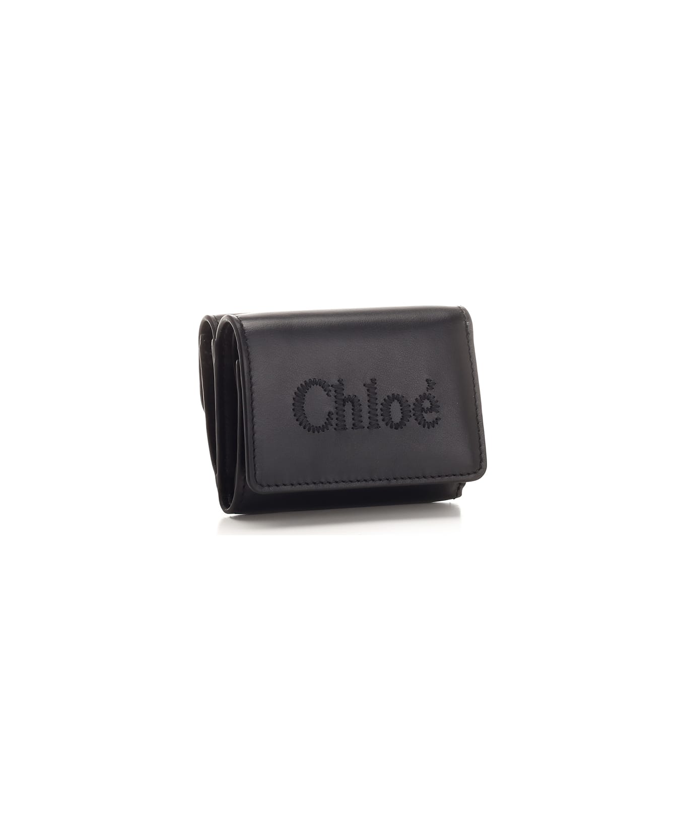 Chloé Black 'chloè Sense' Trifold Wallet - Black