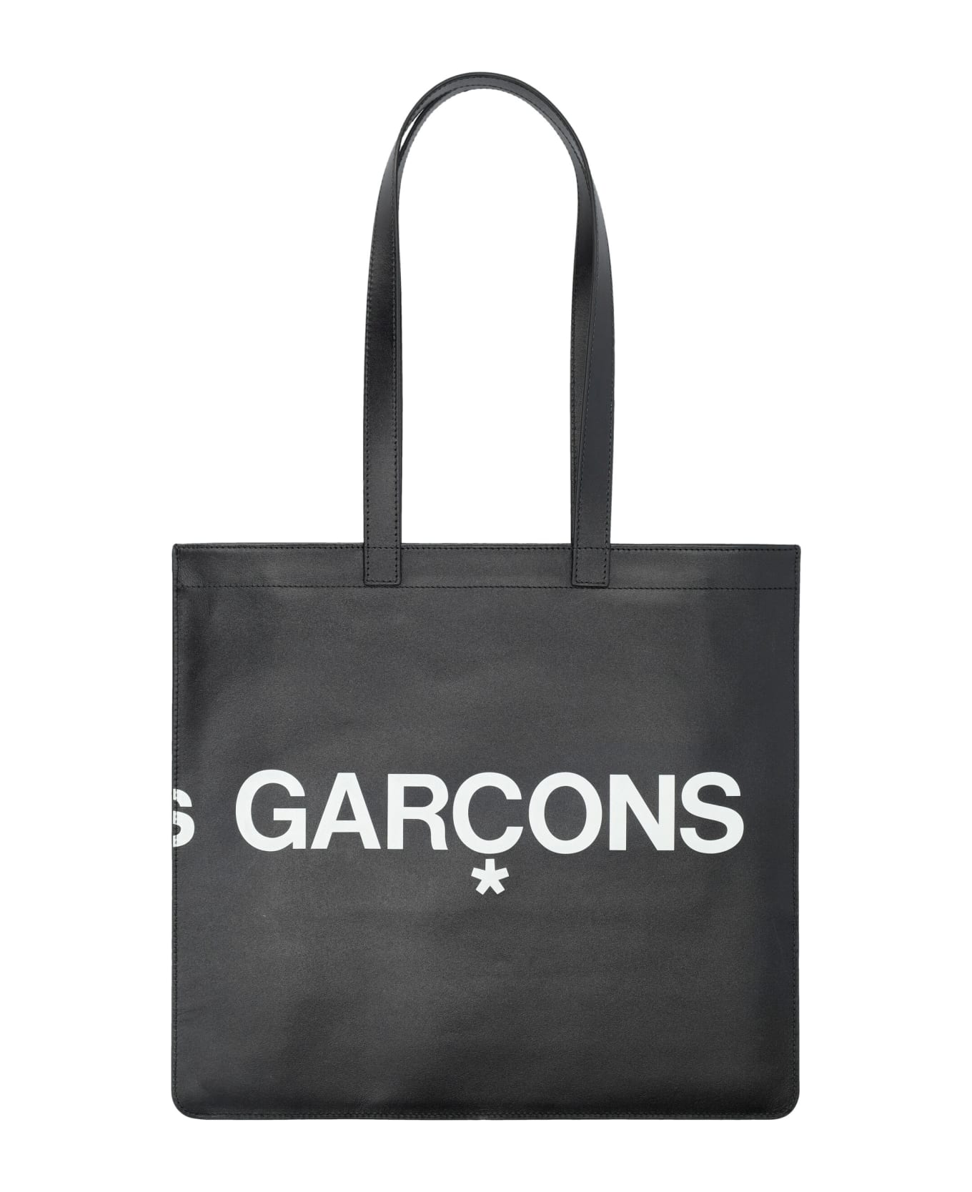 Comme des Garçons Wallet Logo Tote Bag - BLACK トートバッグ