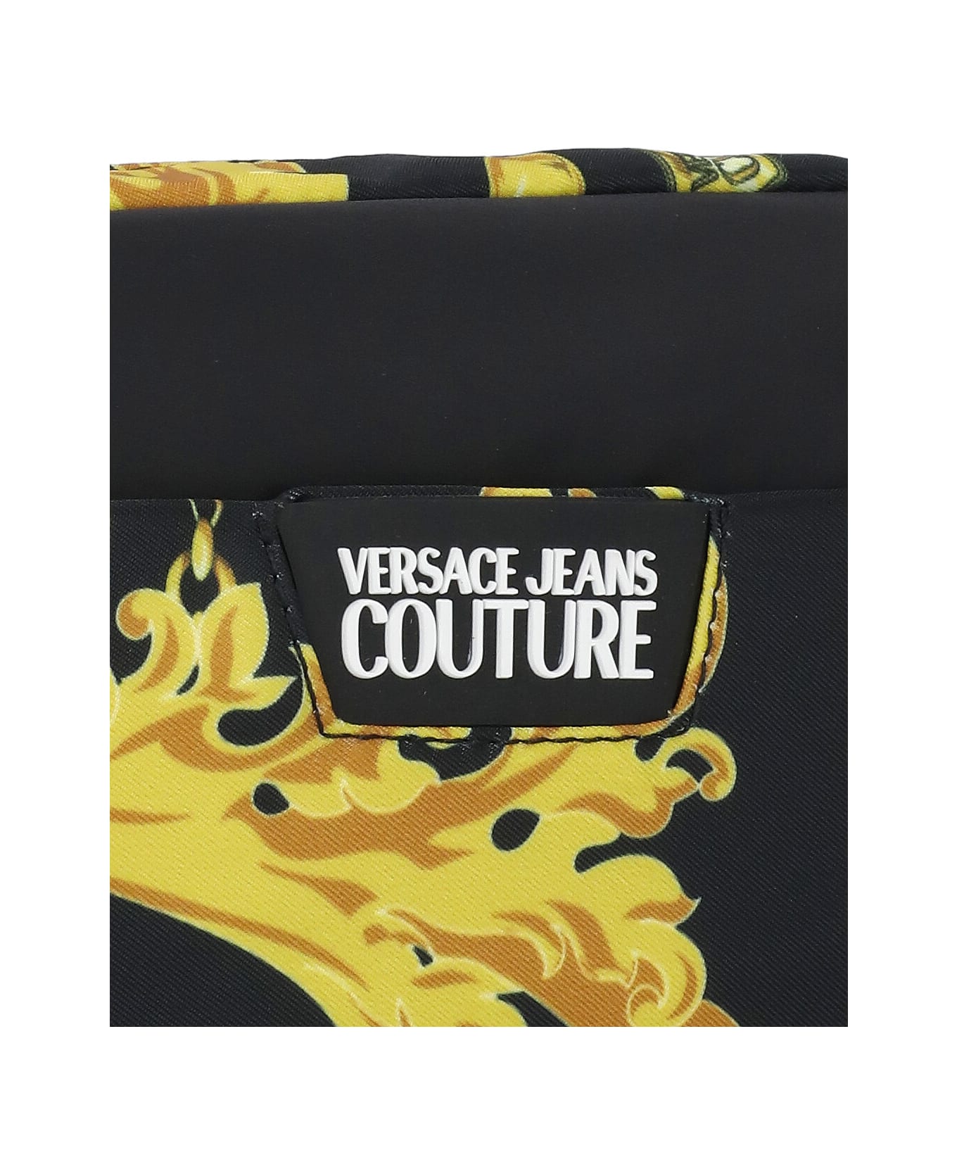Versace Jeans Couture Beauty Case With Logo - Black