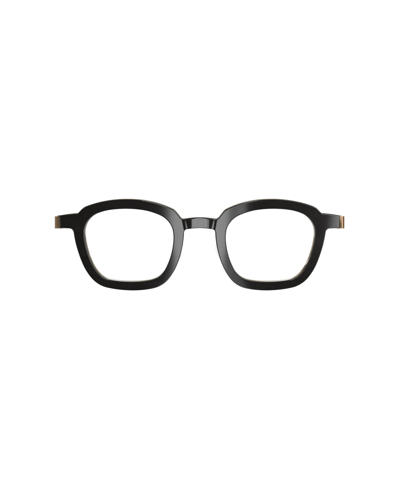 LINDBERG Buffalo Horn 1858 H26 Pu15 Nero Marrone Chiaro Bronzo Glasses - Nero