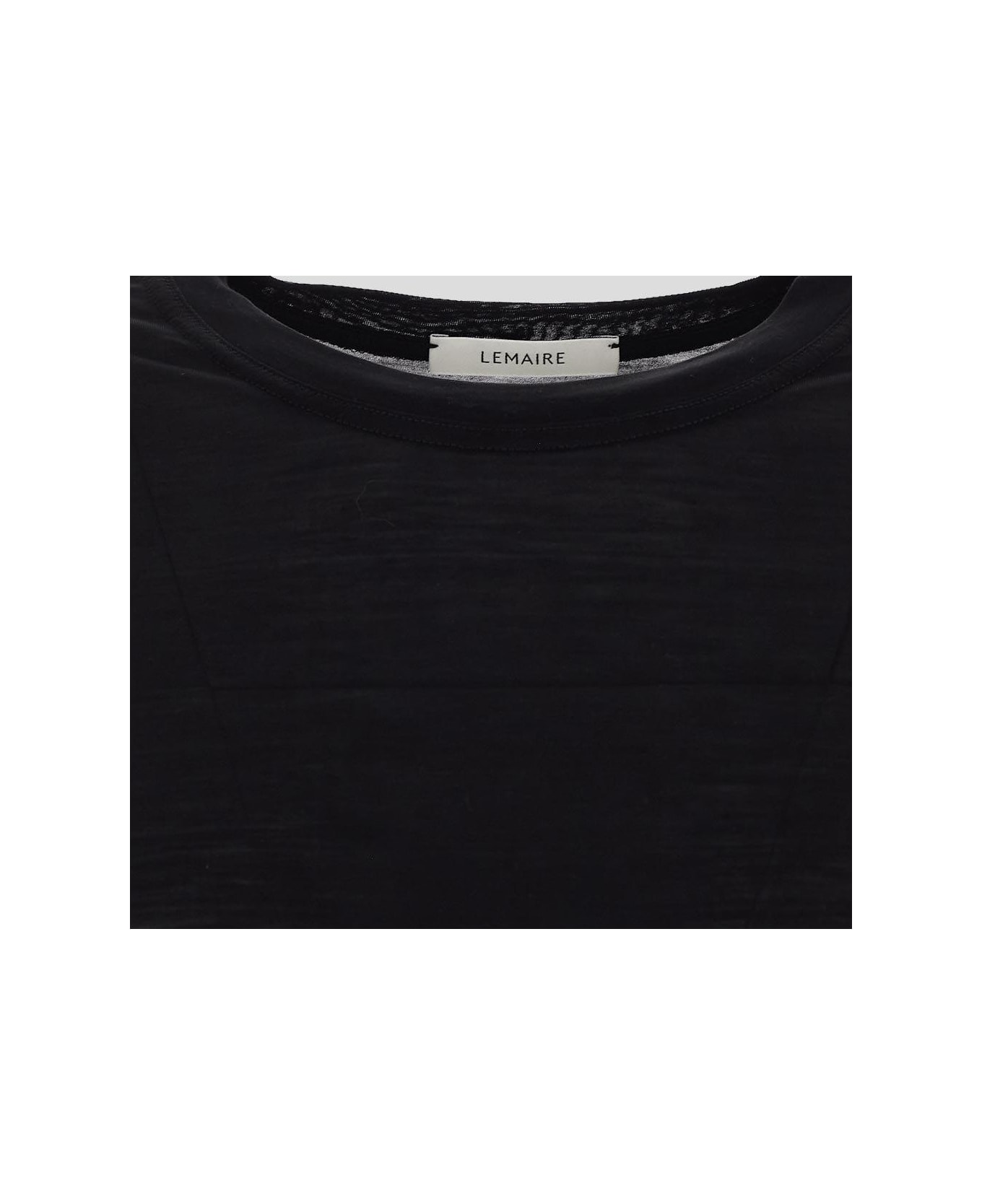 Lemaire Long-sleeved Crewneck T-shirt - Black