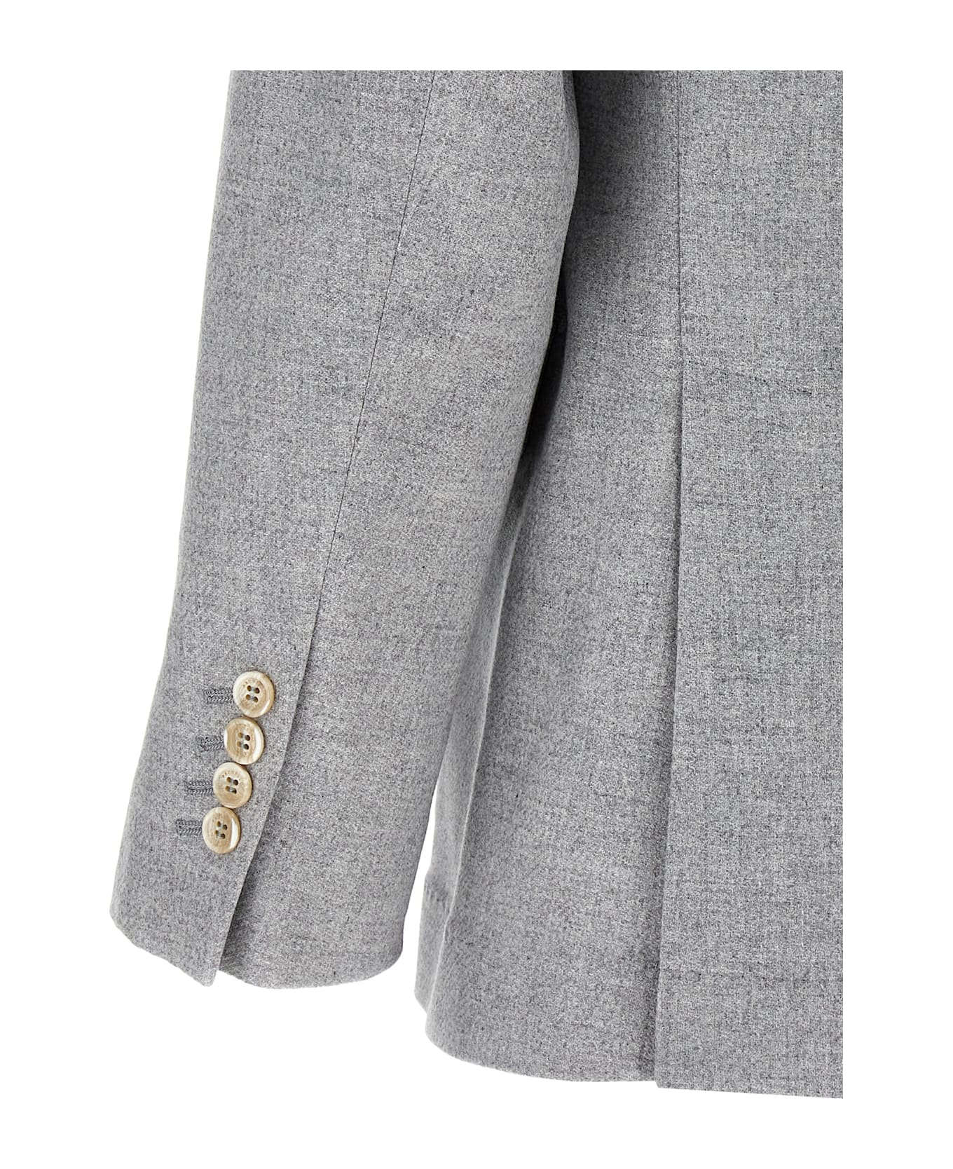 Brunello Cucinelli Single-breasted Blazer - Gray