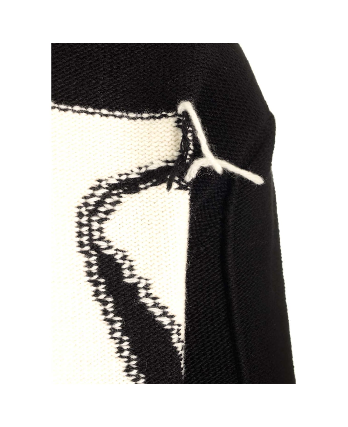 Off-White 'ow' Wool Sweater - Black