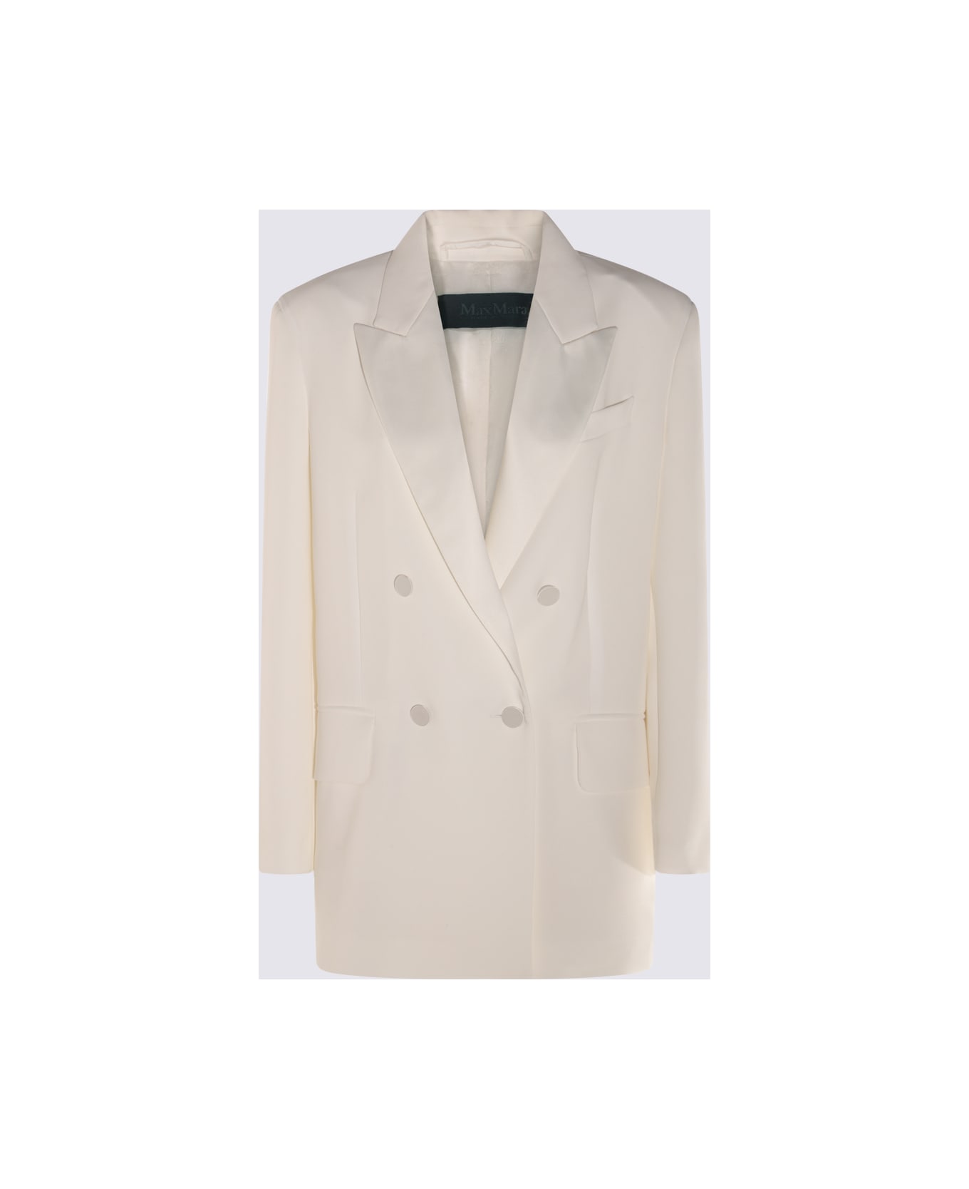 Max Mara White Gabarra Blazer - White