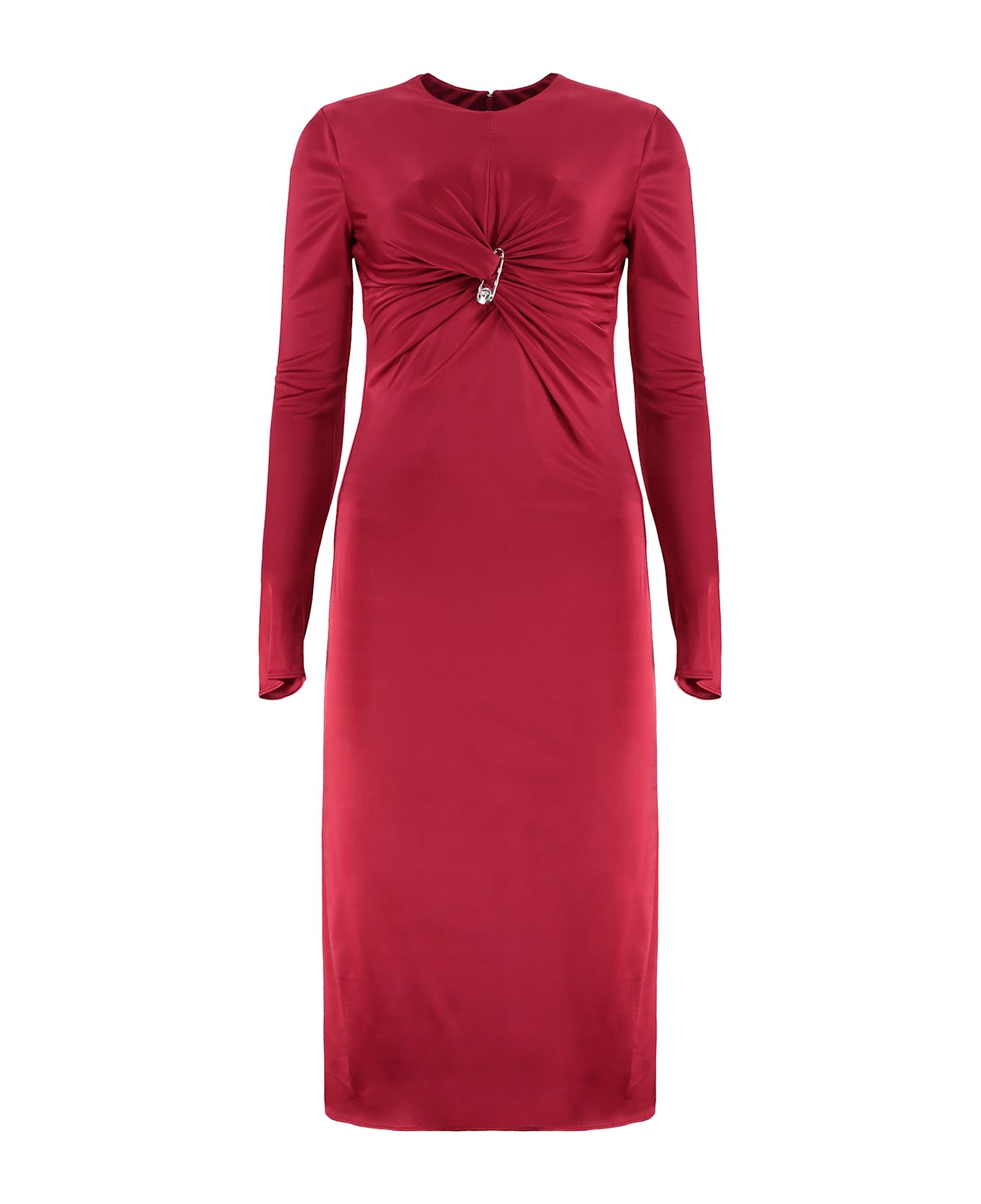 Versace Safety Pin Dress - red