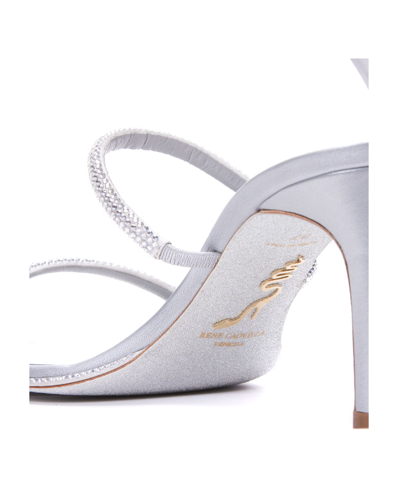 René Caovilla Cleo Sandals - SILVER