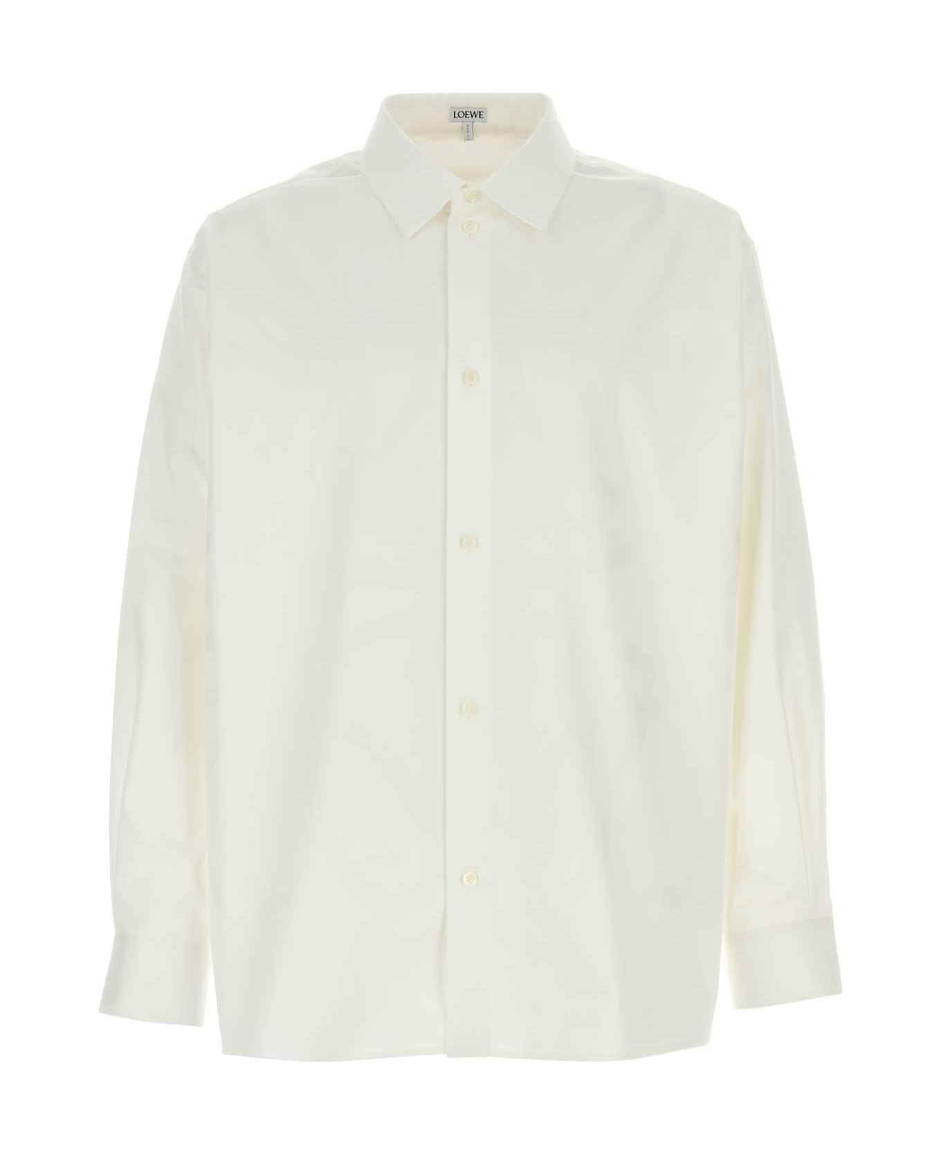 Loewe White Oxford Shirt - WHITE