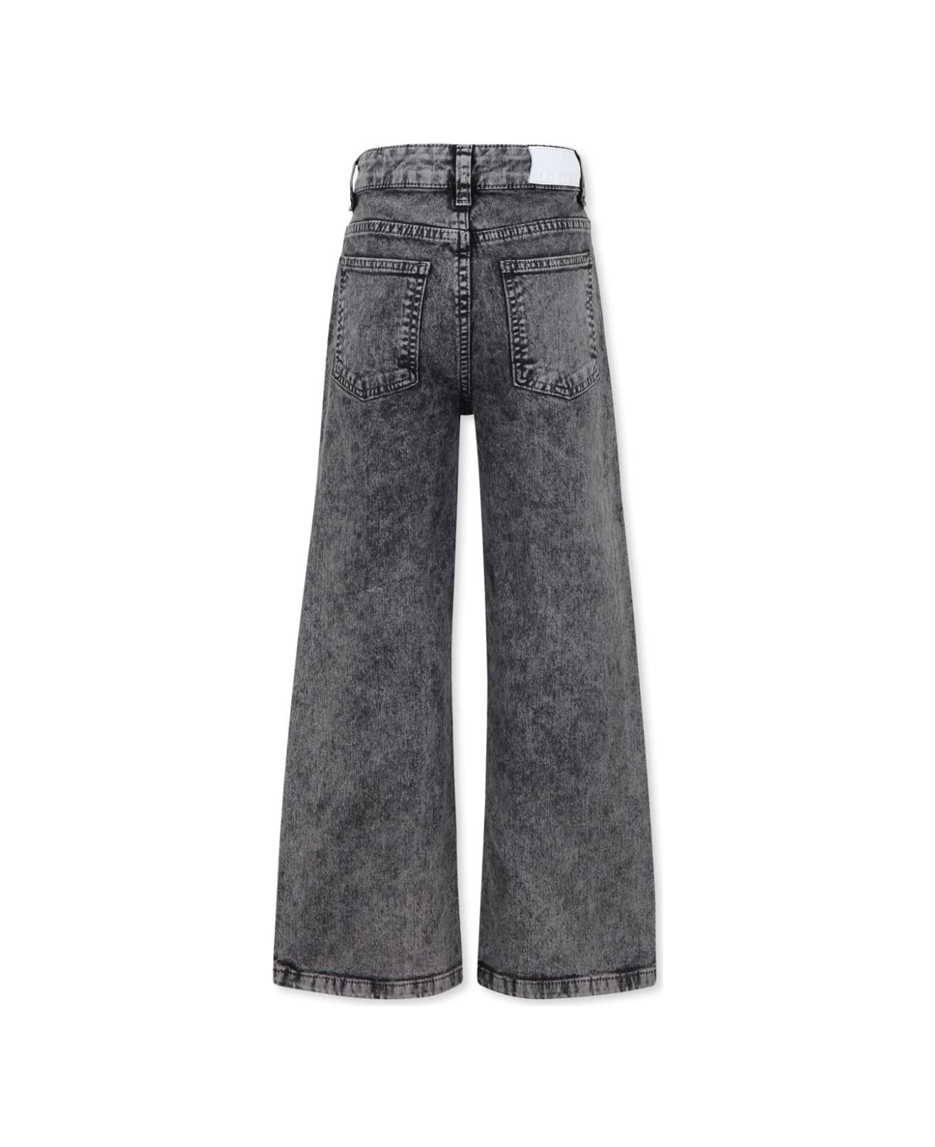 MSGM Jeans A Gamba Ampia - Gray