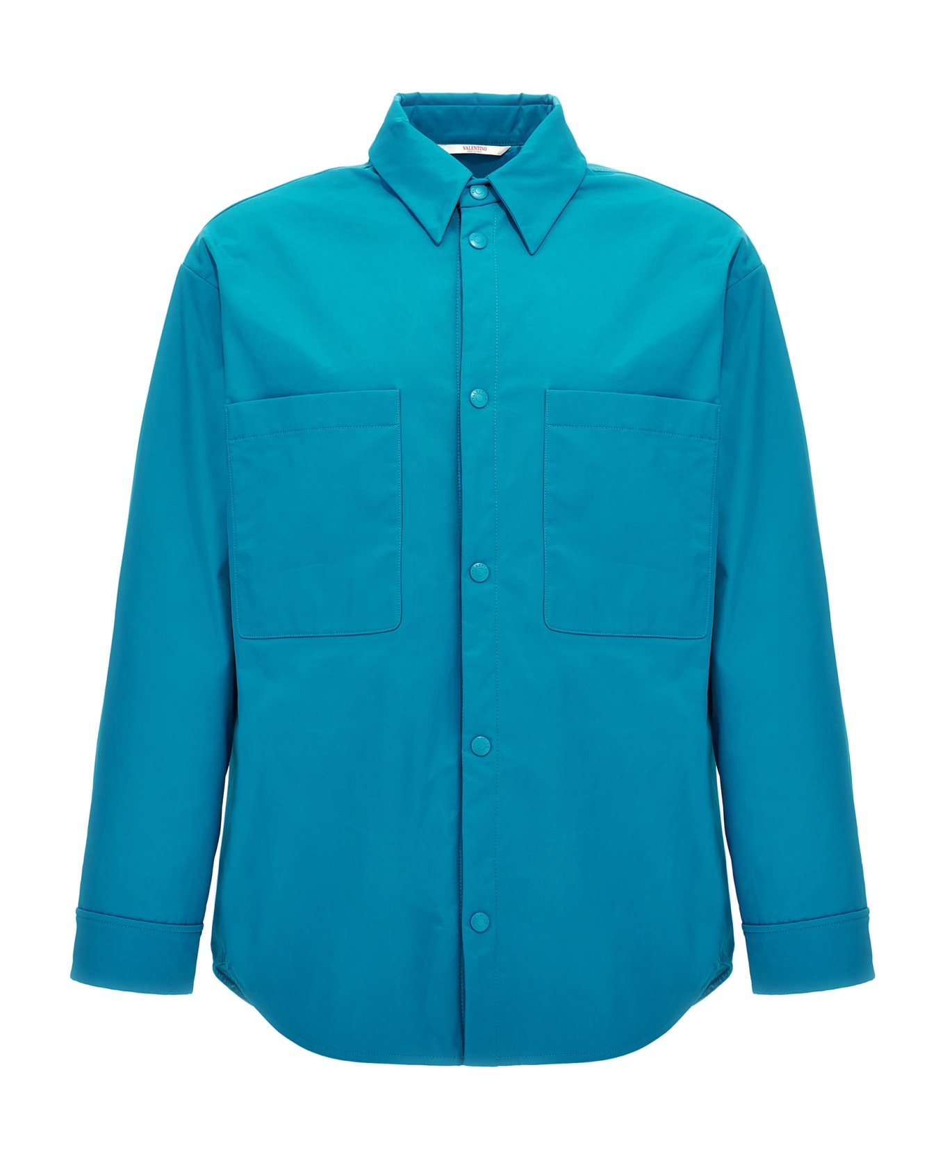 Valentino Garavani Valentino Nylon Shirt Jacket - Light Blue