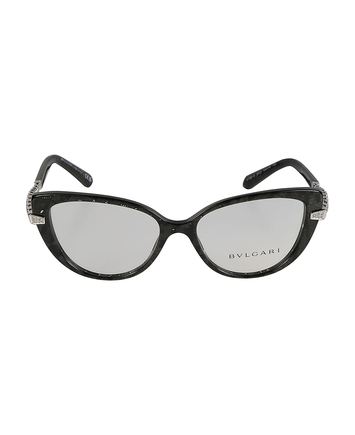 Bulgari Crystal Embellished Cat-eye Glasses - 5412