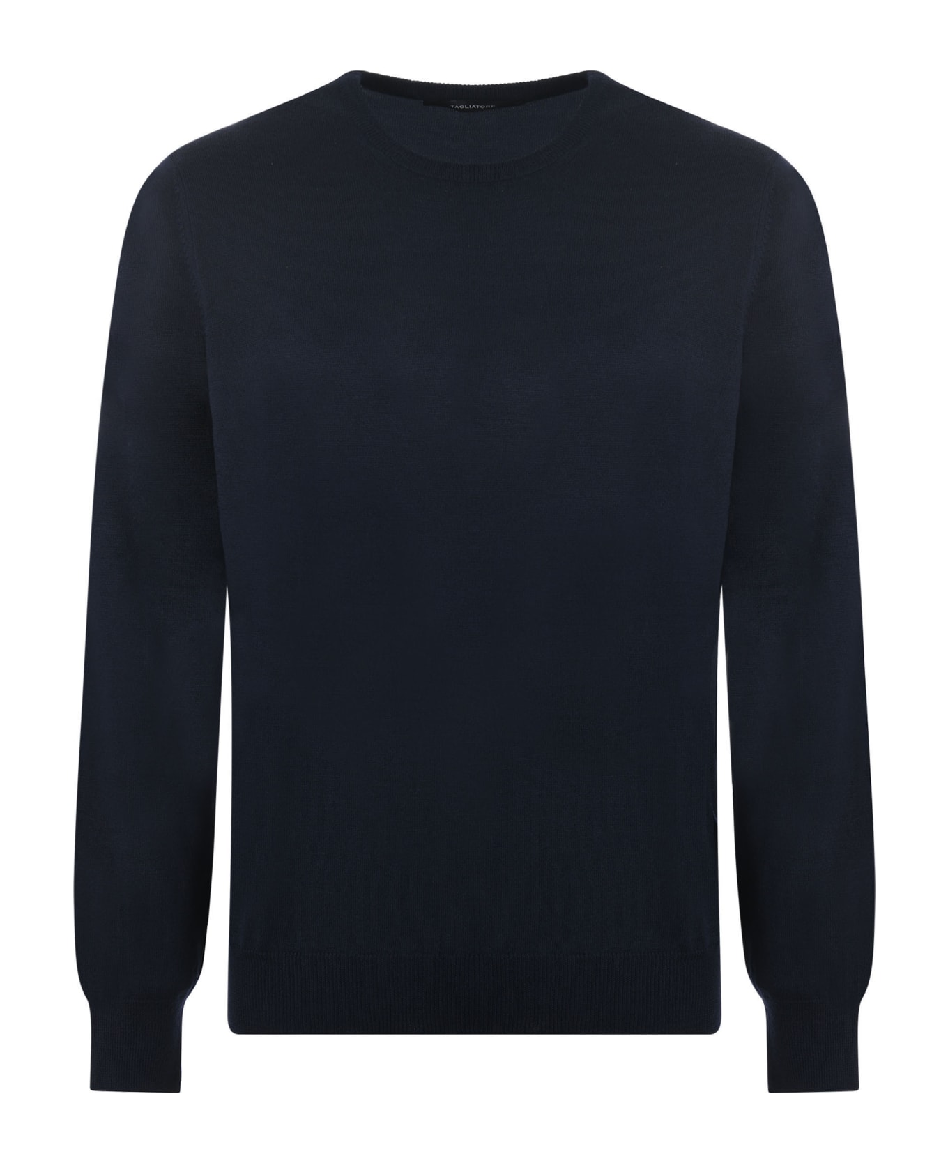 Tagliatore Round Neck Sweater - Blu scuro ニットウェア