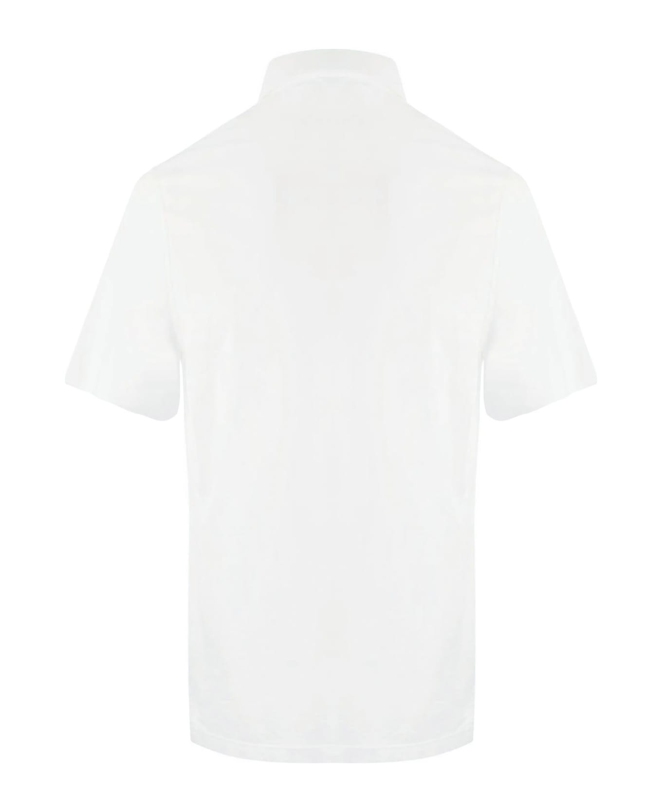 Fedeli White Cotton Polo Shirt - White ポロシャツ