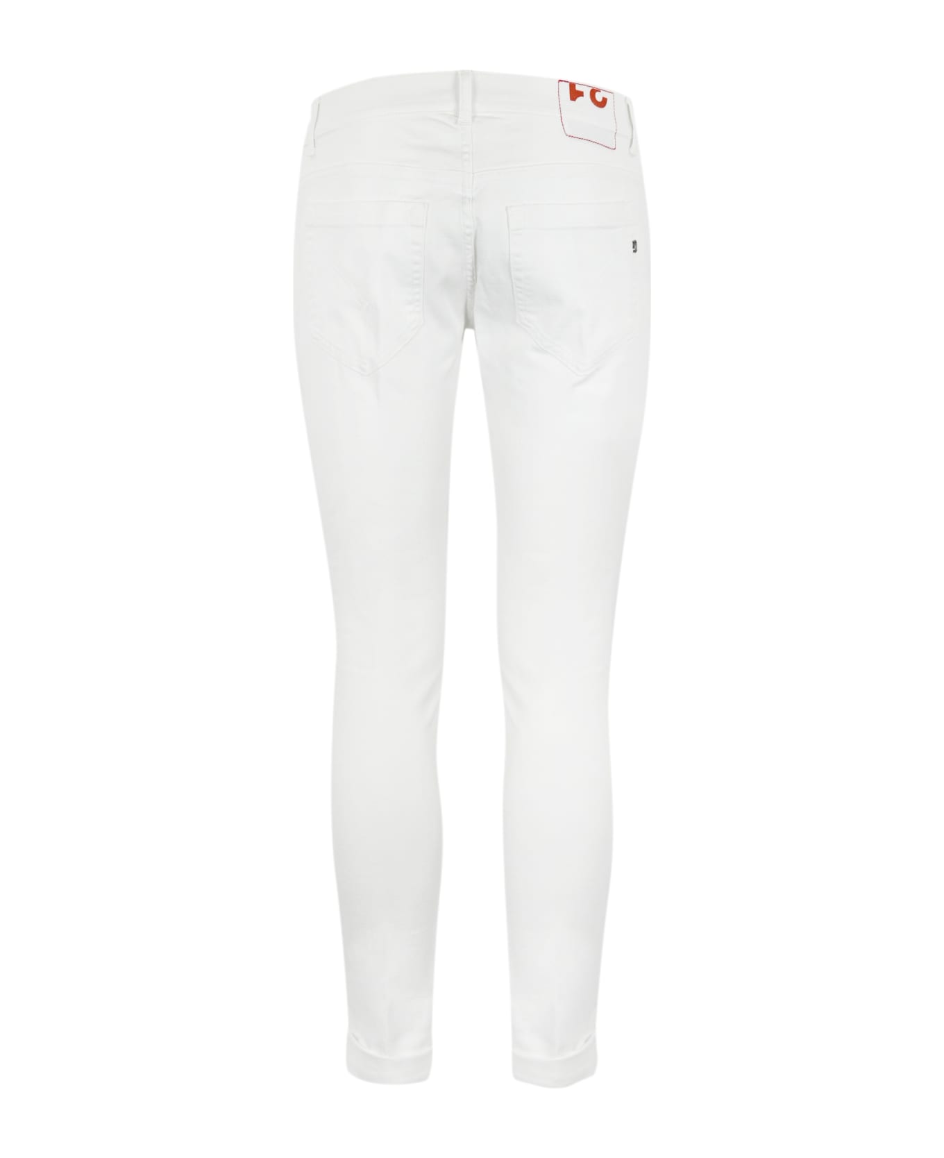 Dondup George Jeans In White Denim - Bianco