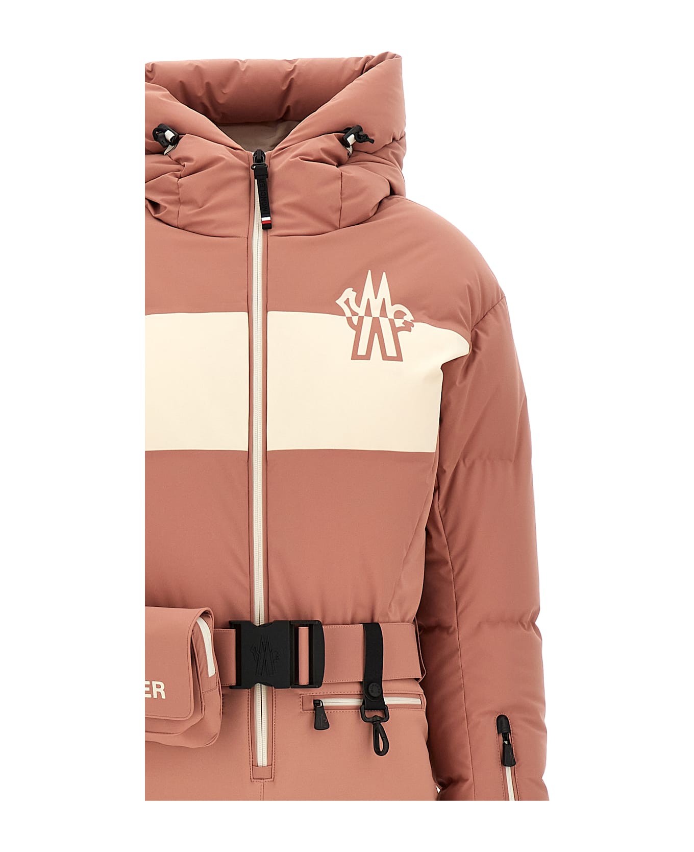 Moncler Grenoble Logo Ski Suit - Pink