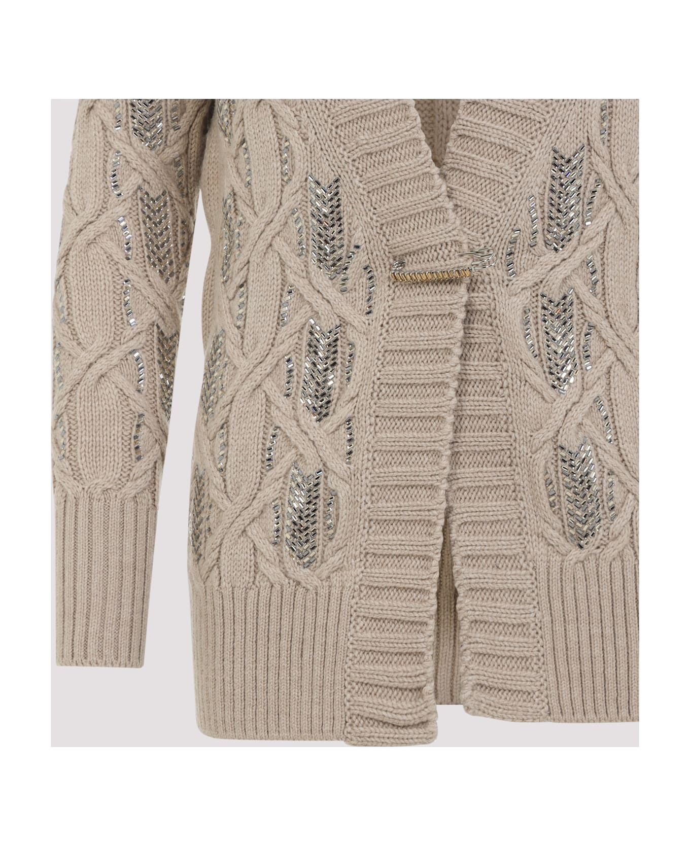 Ermanno Scervino Virgin Wool Cardigan - Rose Dust カーディガン