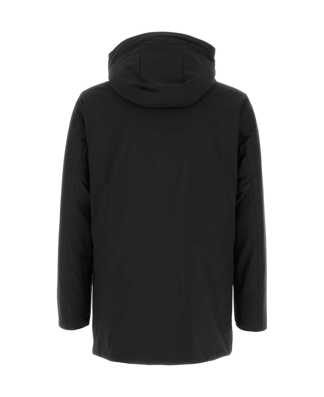 Woolrich Black Stretch Nylon Down Jacket - BLACK ジャケット