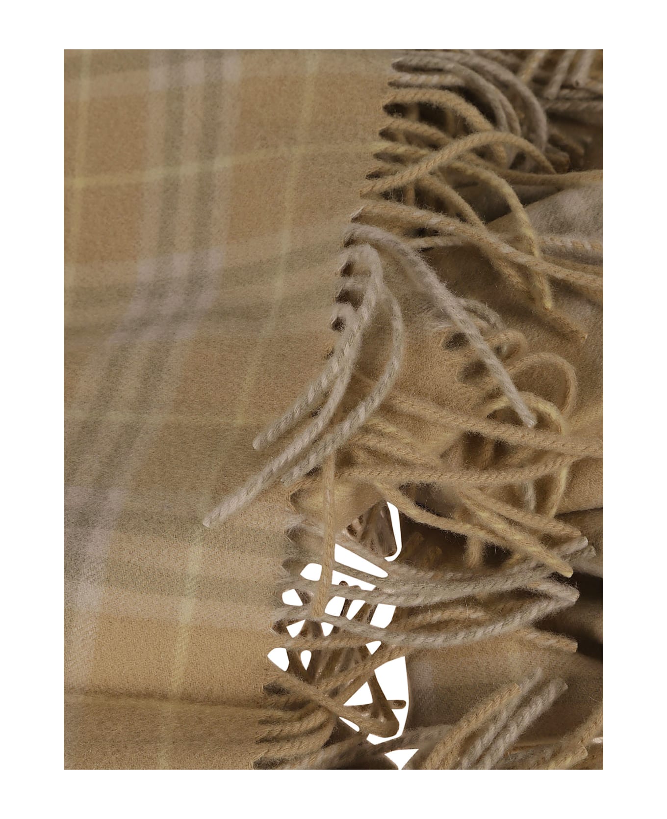 Burberry Cashmere And Linen Scarf - Flax