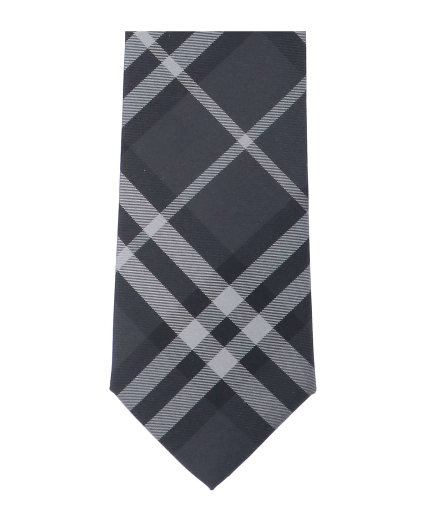 Burberry Tartan Tie - Gray