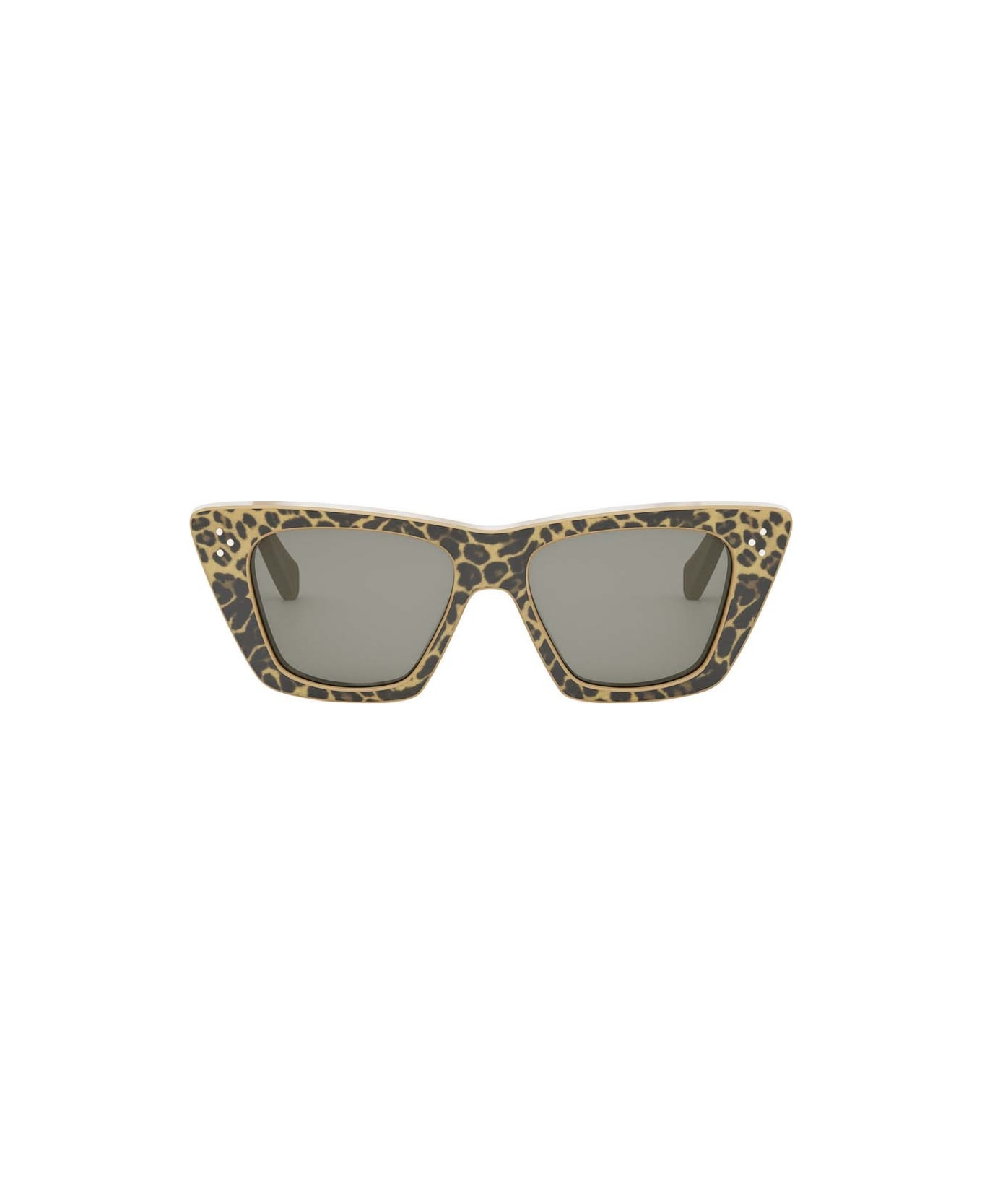 Celine Sunglasses - Leopardato/Oro/Grigio