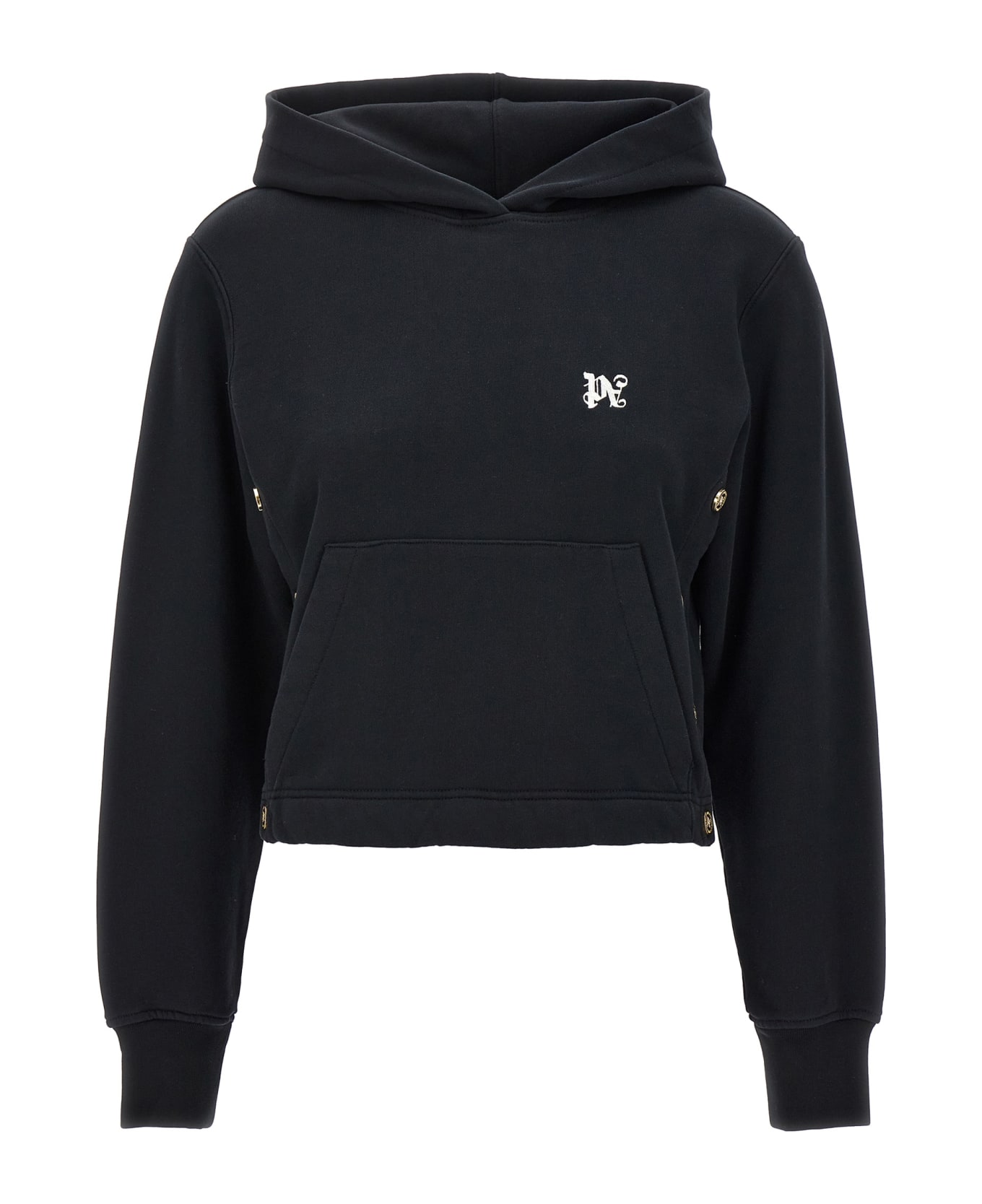 Palm Angels 'pa Buttons' Hoodie - Black  