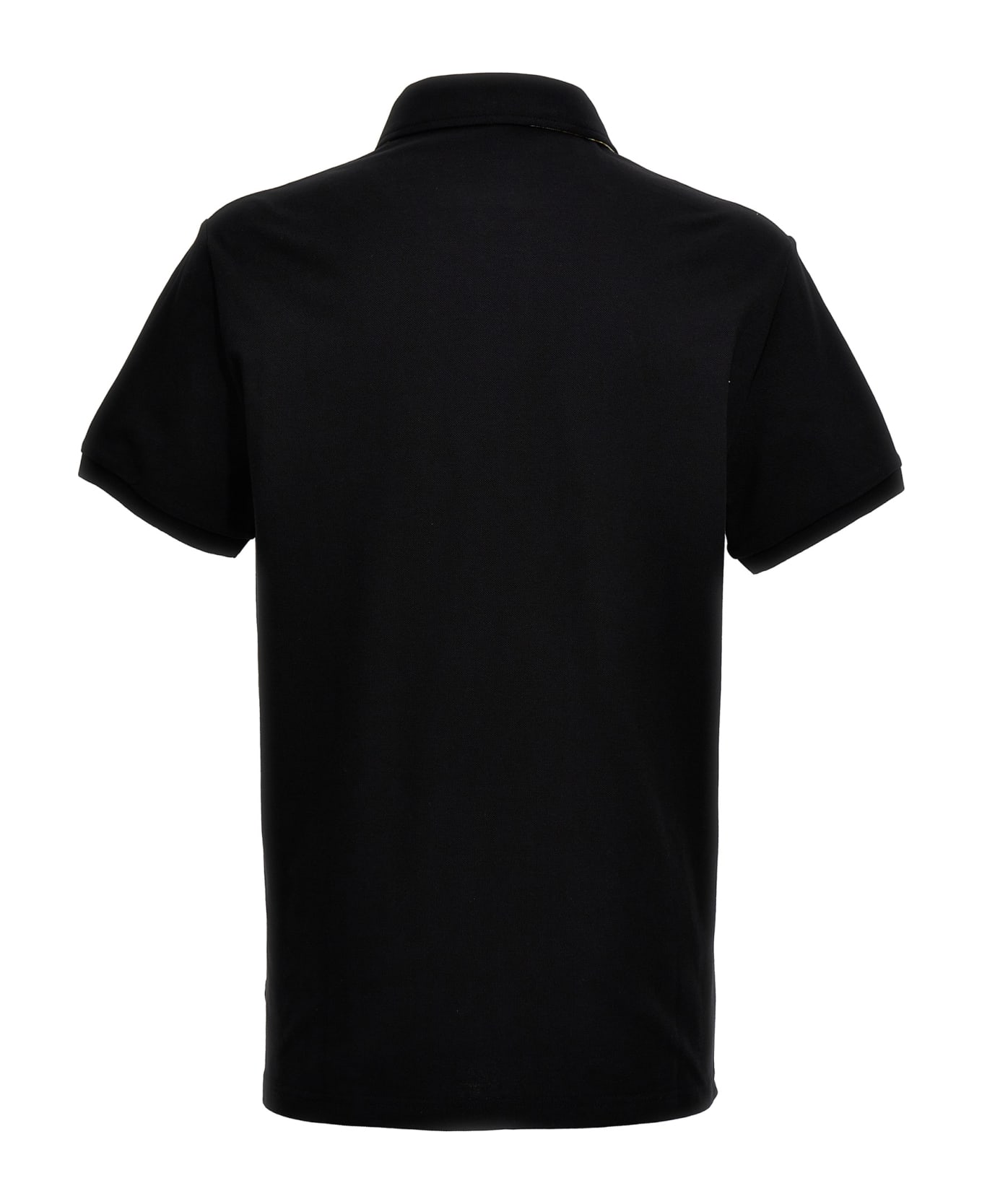 Etro Logo Embroidery Polo Shirt - Black