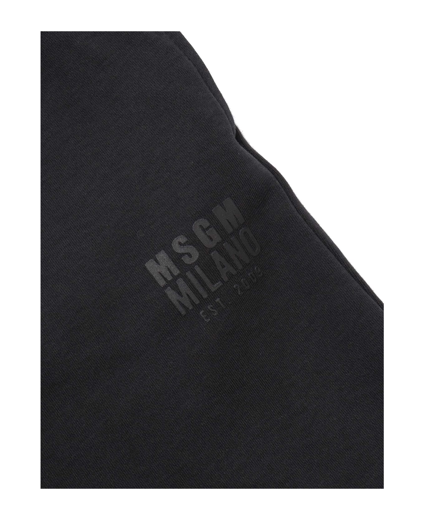MSGM Interlock Bermuda Unisex - BLACK
