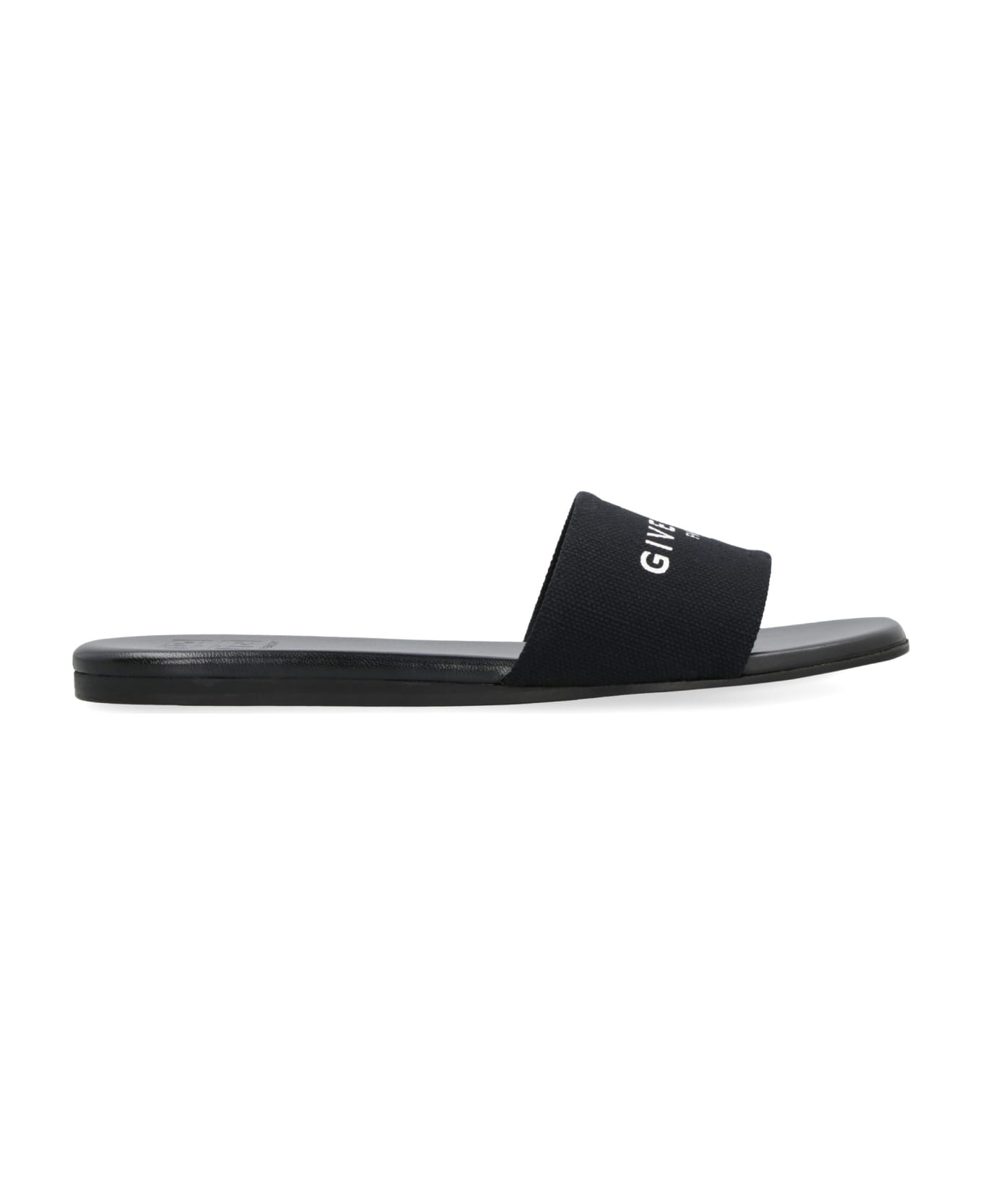 Givenchy Leather Slides - Nero