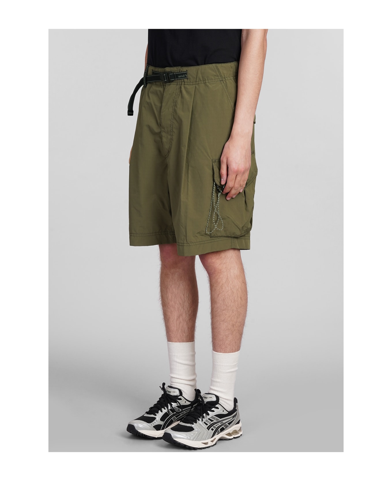 And Wander Shorts In Green Polyester - green