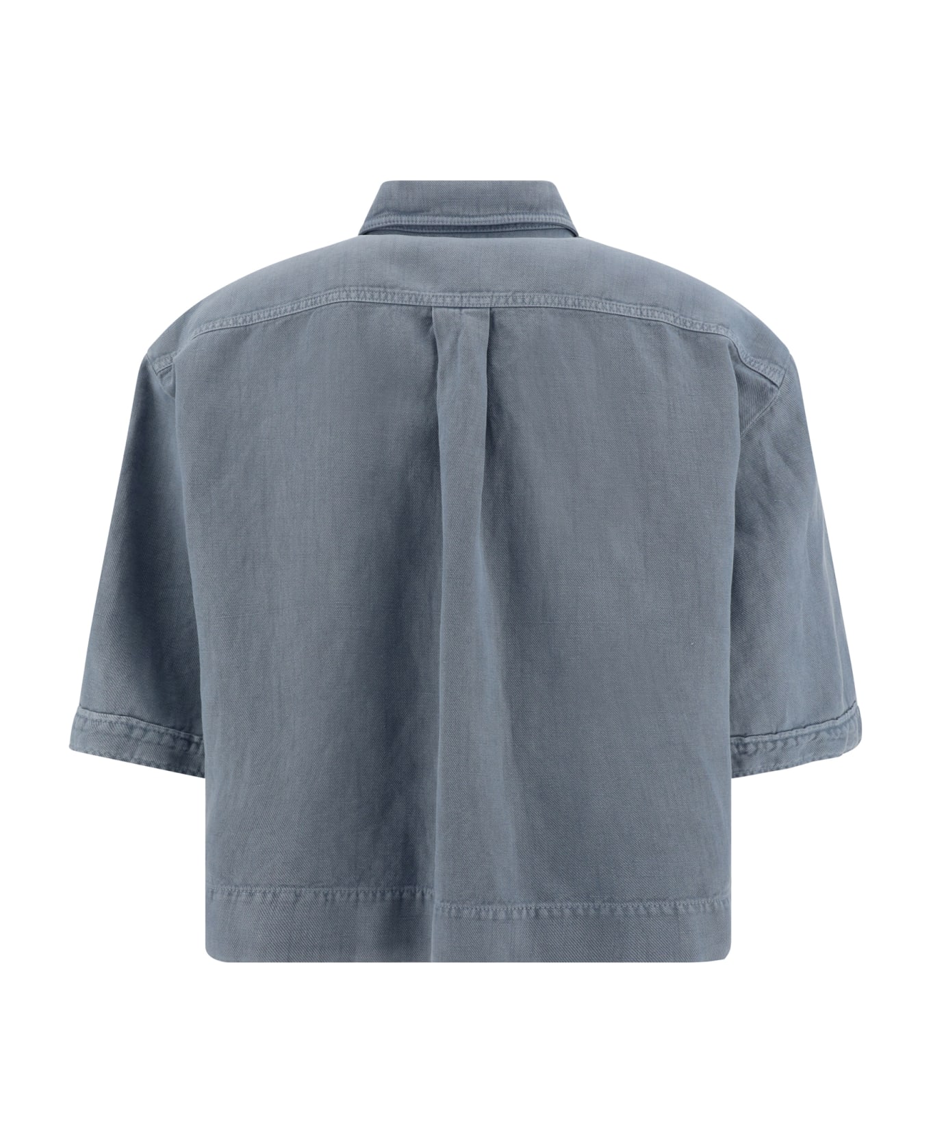 Brunello Cucinelli Cotton Linen Shirt - Powder Blue シャツ