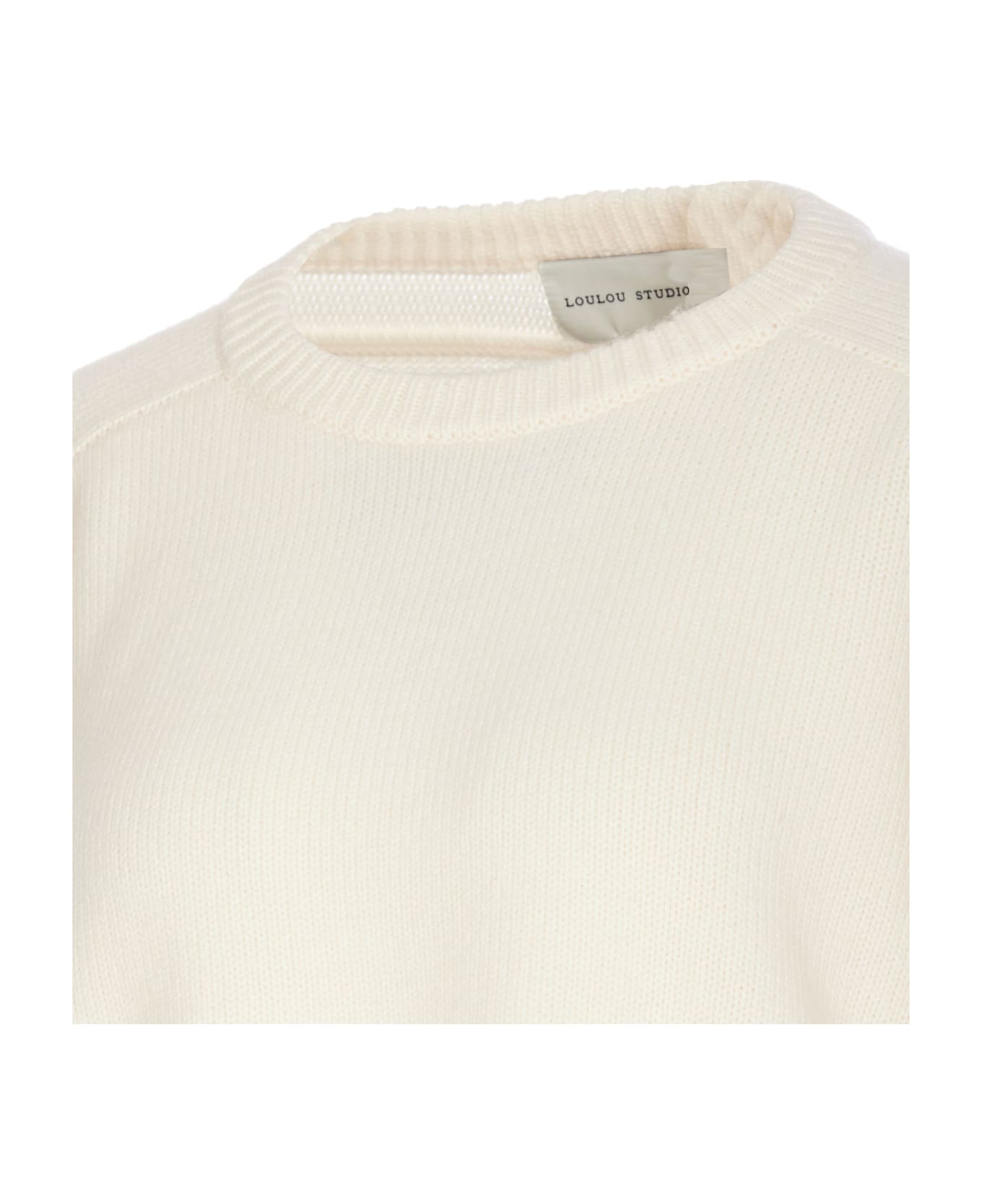 Loulou Studio Bruzzi Sweater - White