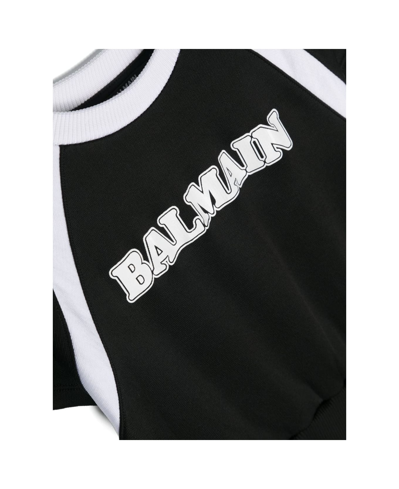 Balmain Abito Con Logo - Black ワンピース＆ドレス