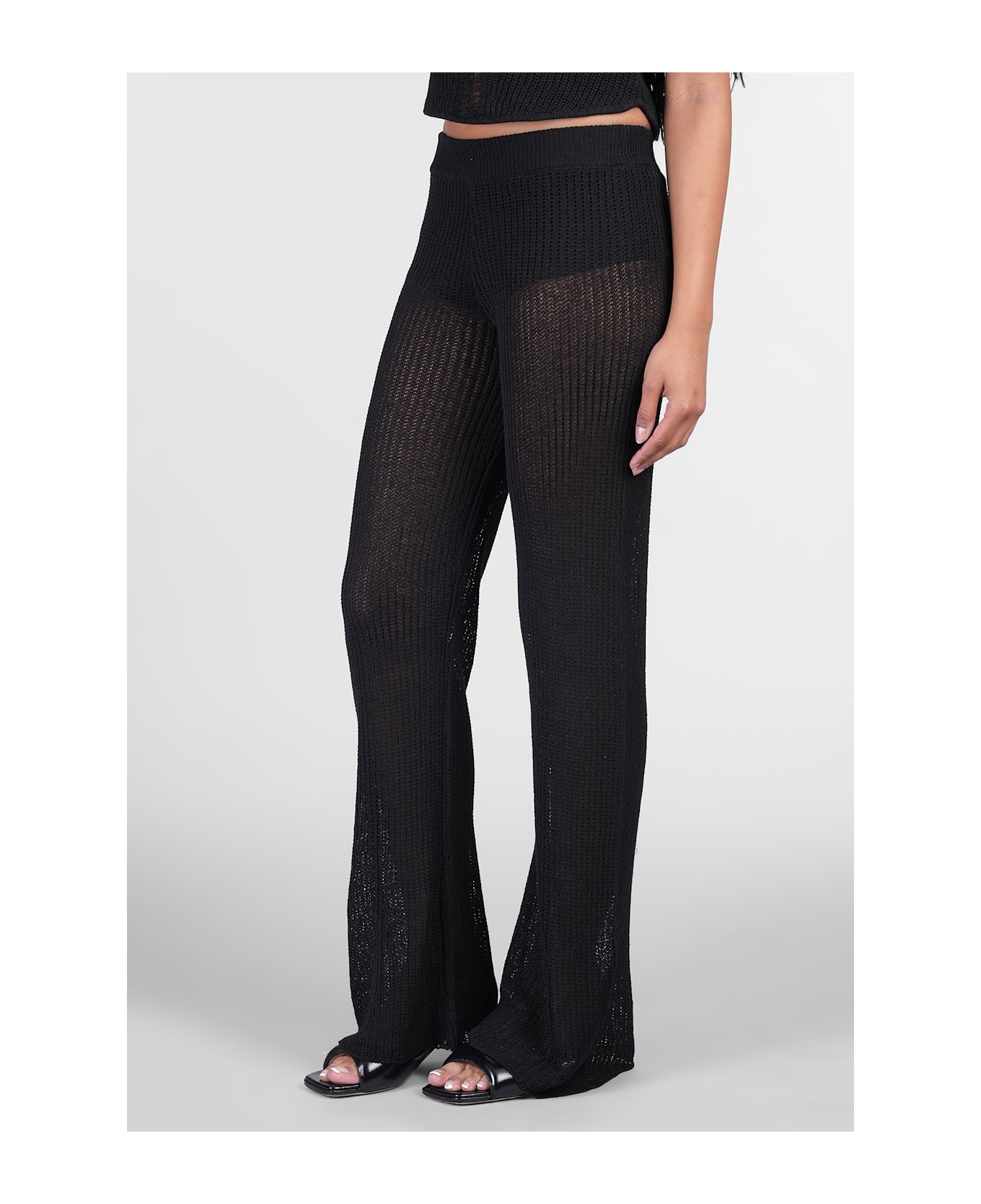 IRO Paula Pants In Black Cotton - black