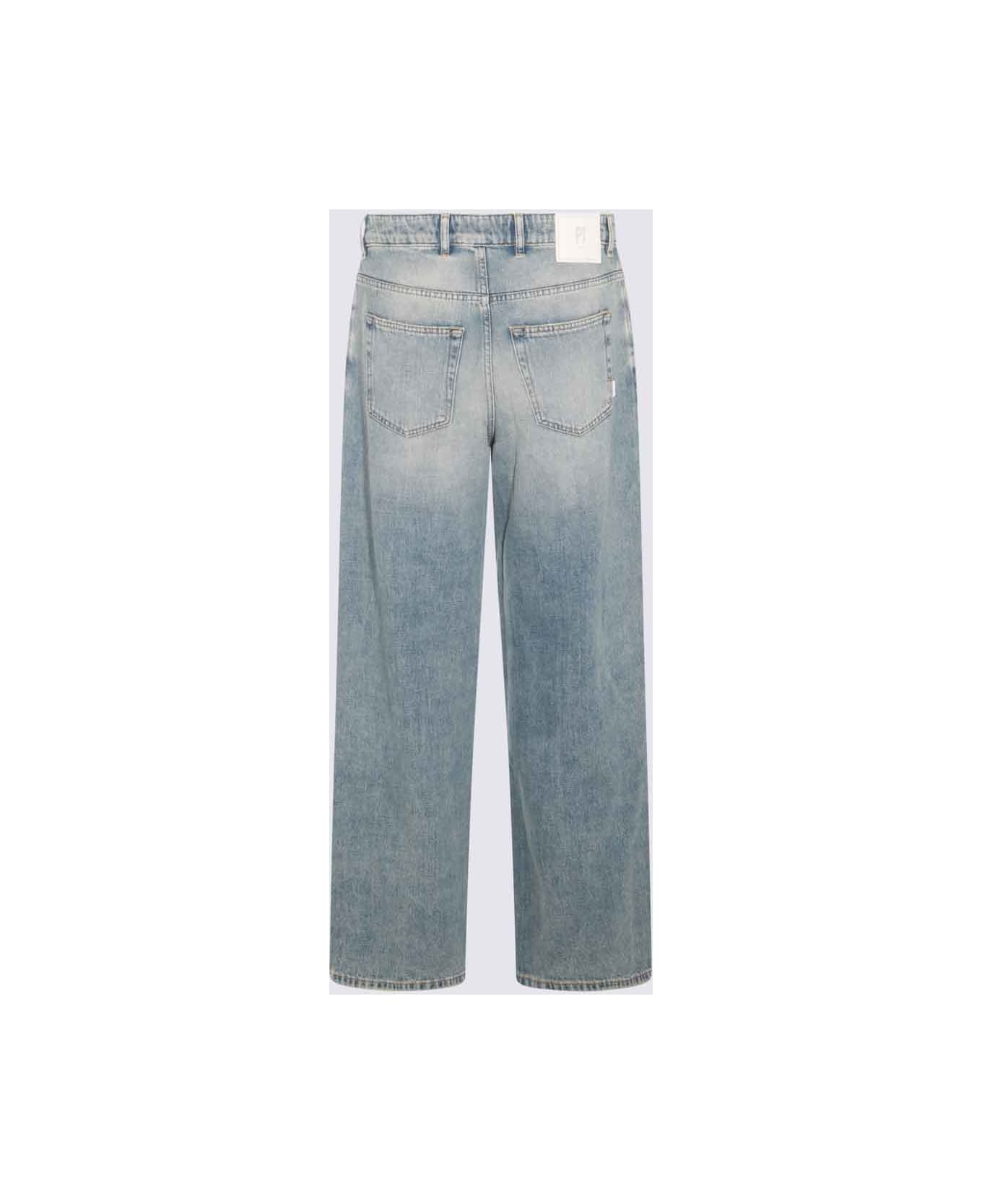 PT01 Blue Cotton Denim Jeans - Blue
