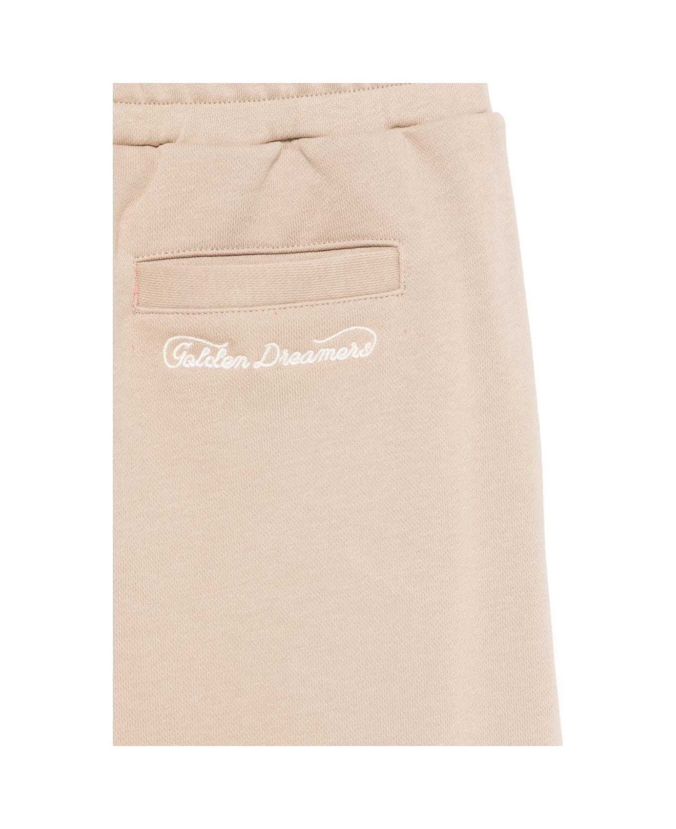 Golden Goose Pantalone Con Logo - Beige