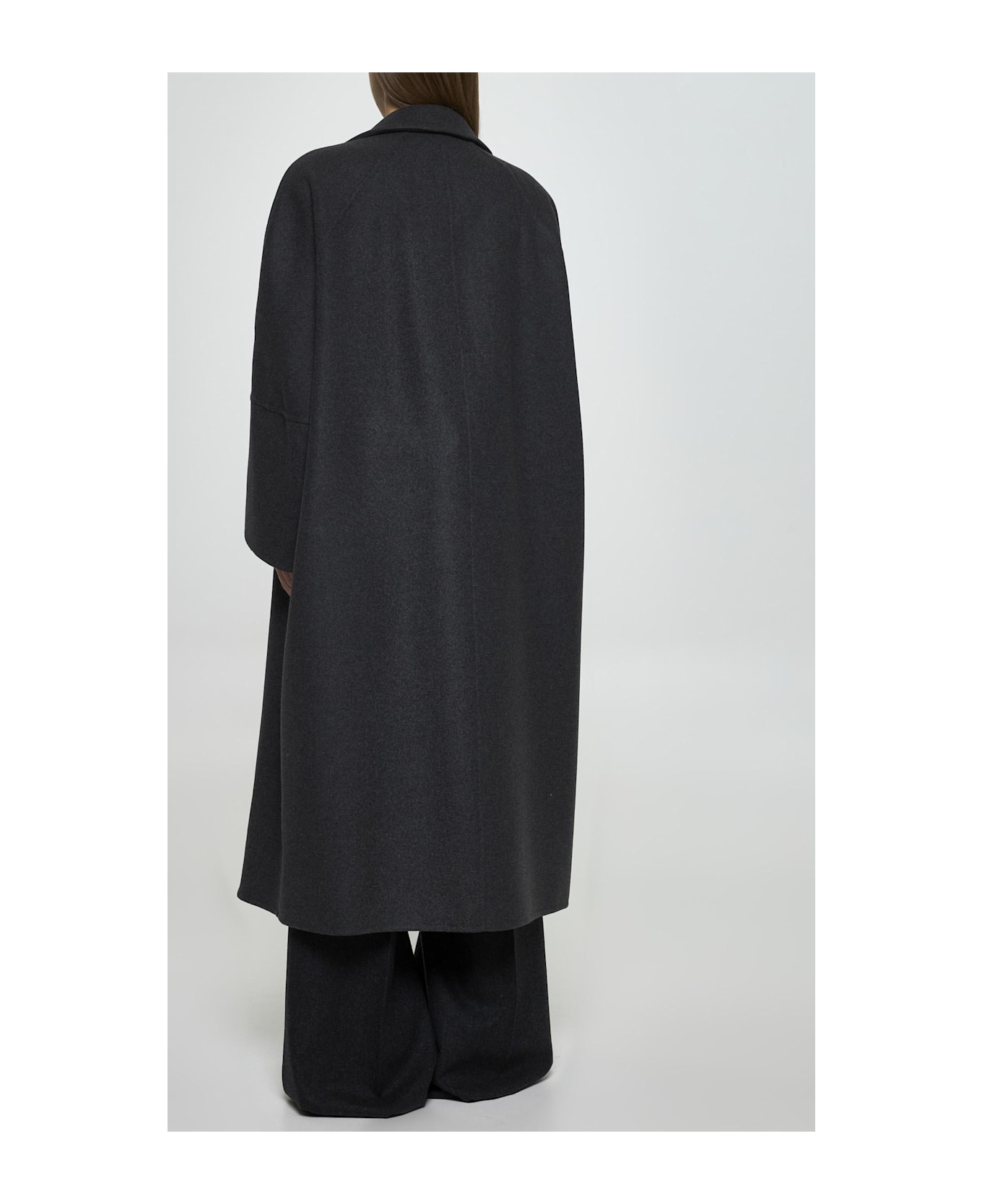 Max Mara Asburgo Wool And Cashmere Coat - dark grey コート