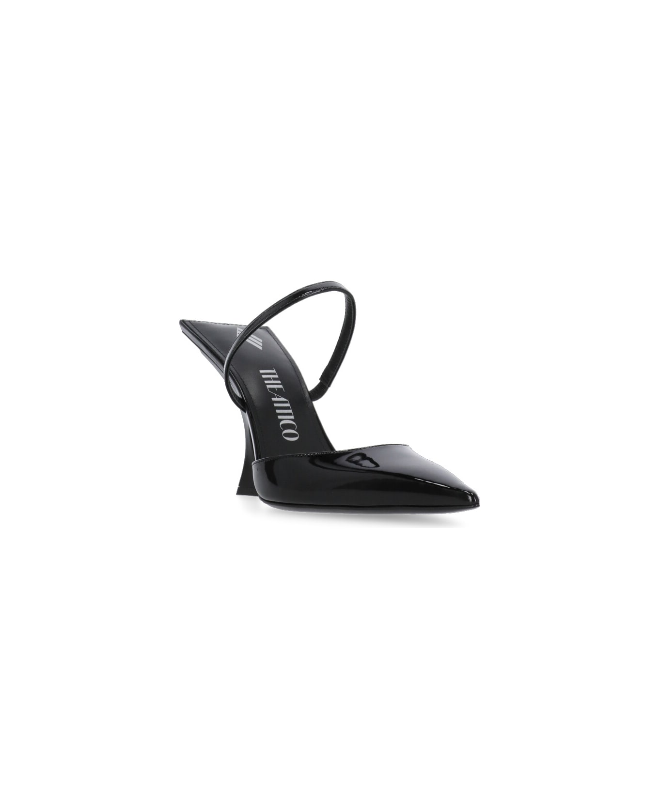 The Attico Ester Slingback Heels Shoes - Black ハイヒール