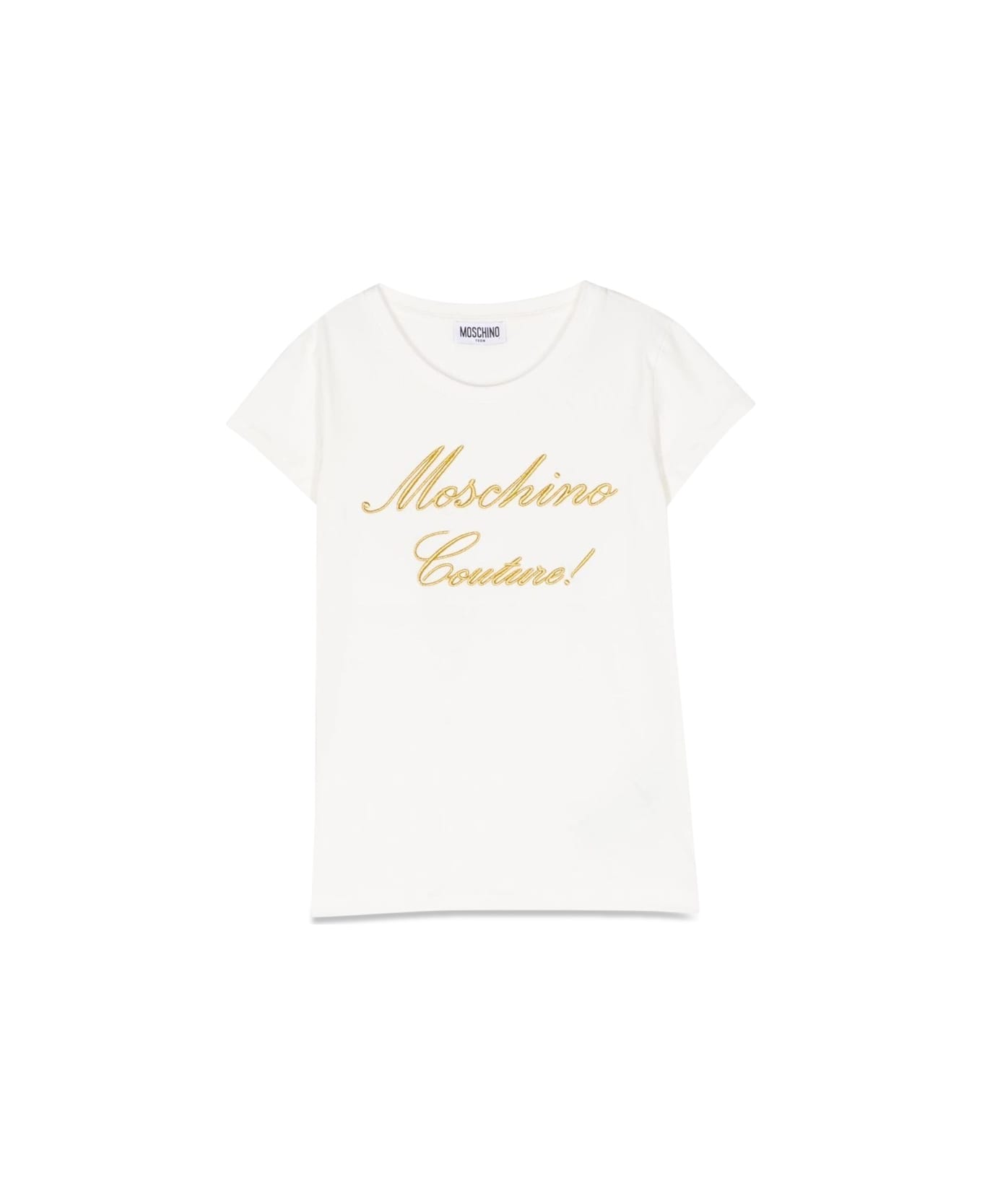 Moschino Short Sleeve Logo T-shirt - WHITE