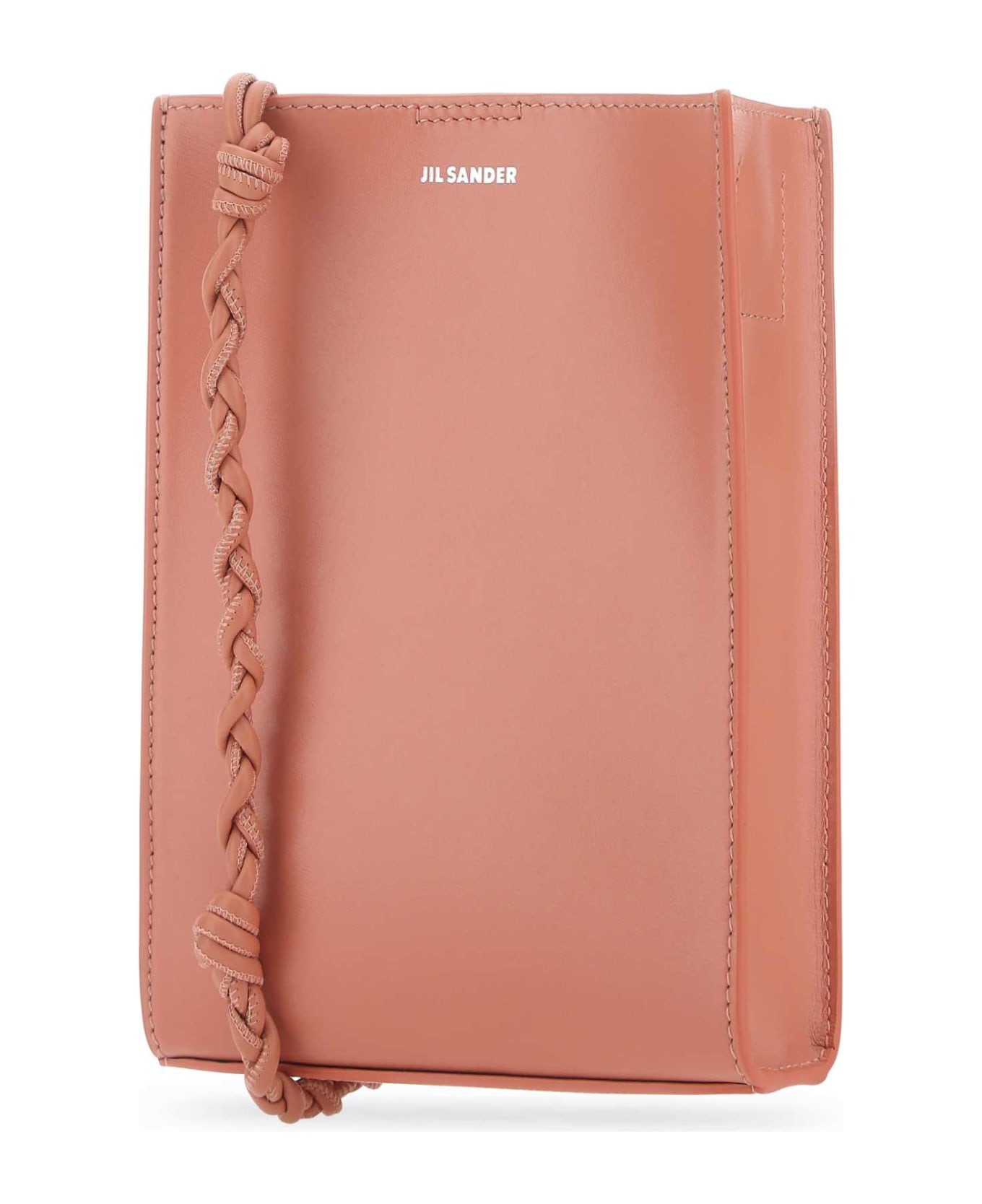 Jil Sander Pink Leather Small Tangle Shoulder Bag - 657