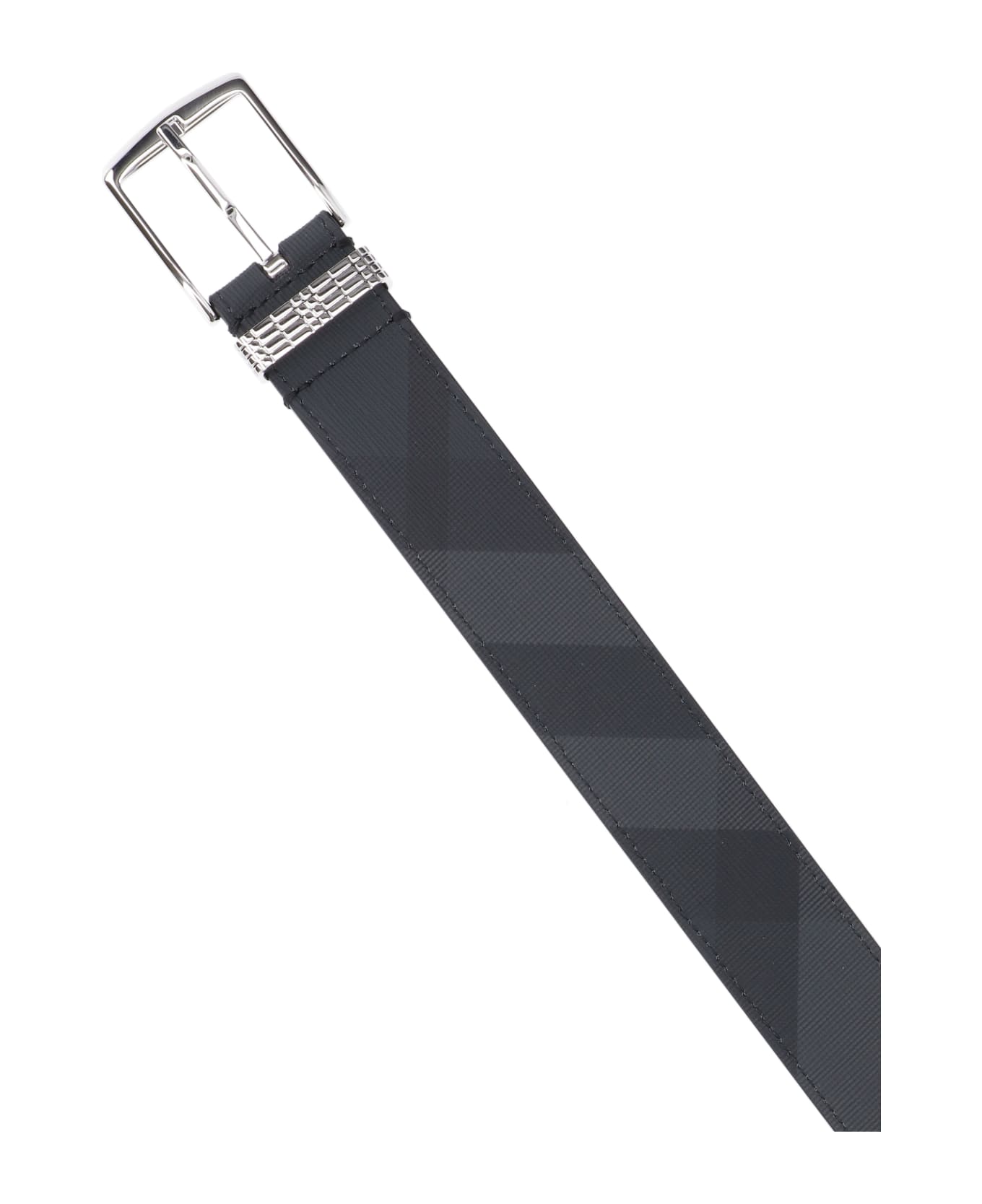 Burberry Check Belt - Grey