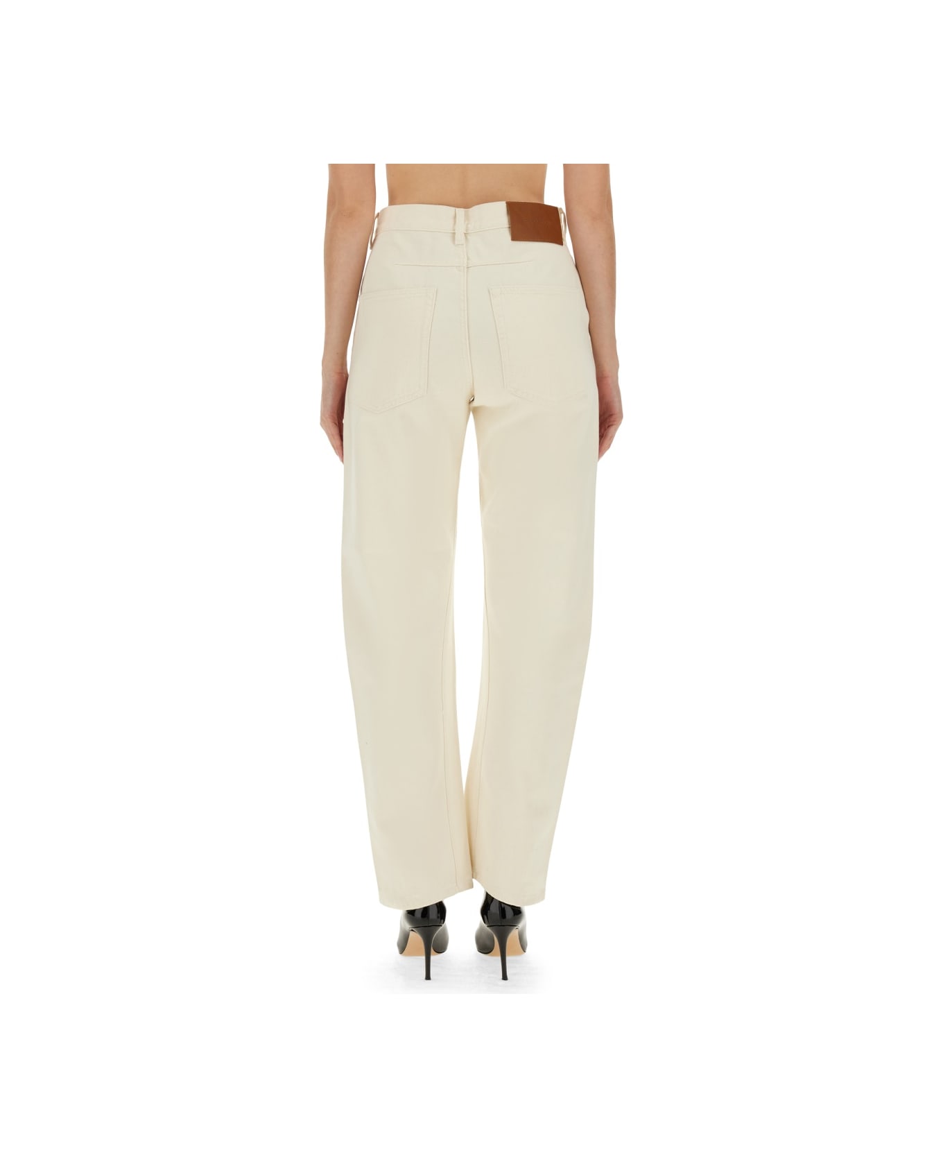 Victoria Beckham Relaxed Fit Jeans - Beige