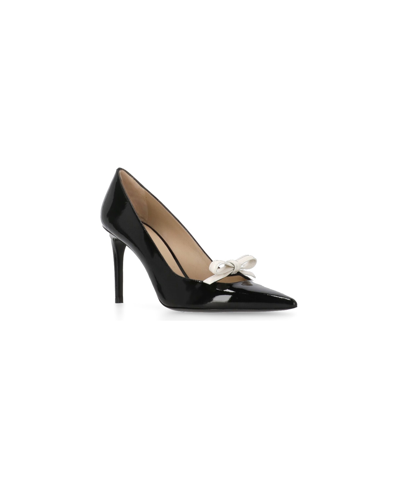 Stuart Weitzman Felicity Bow 85 Decollete - Black